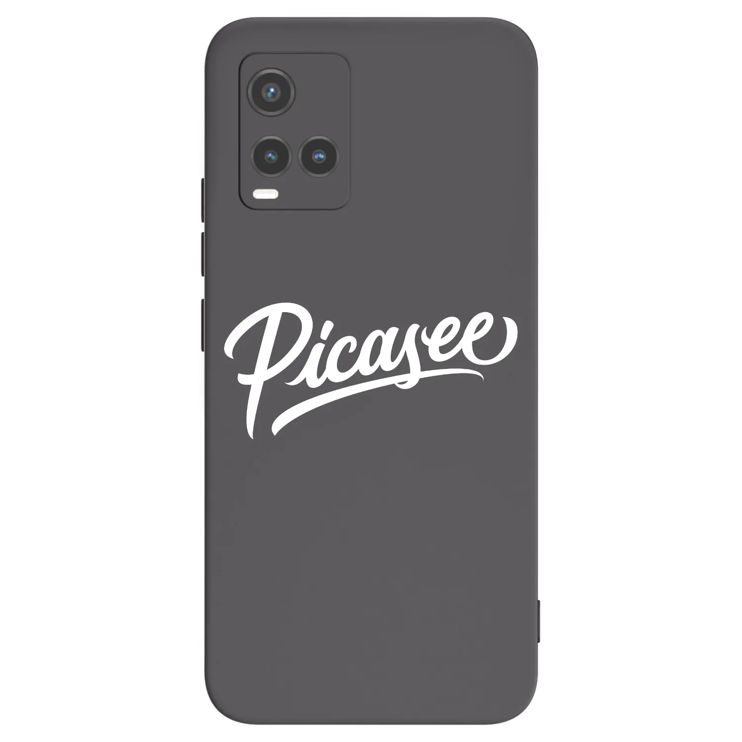 Picasee silikonový černý obal pro Vivo Y33s - Picasee - old logo - white