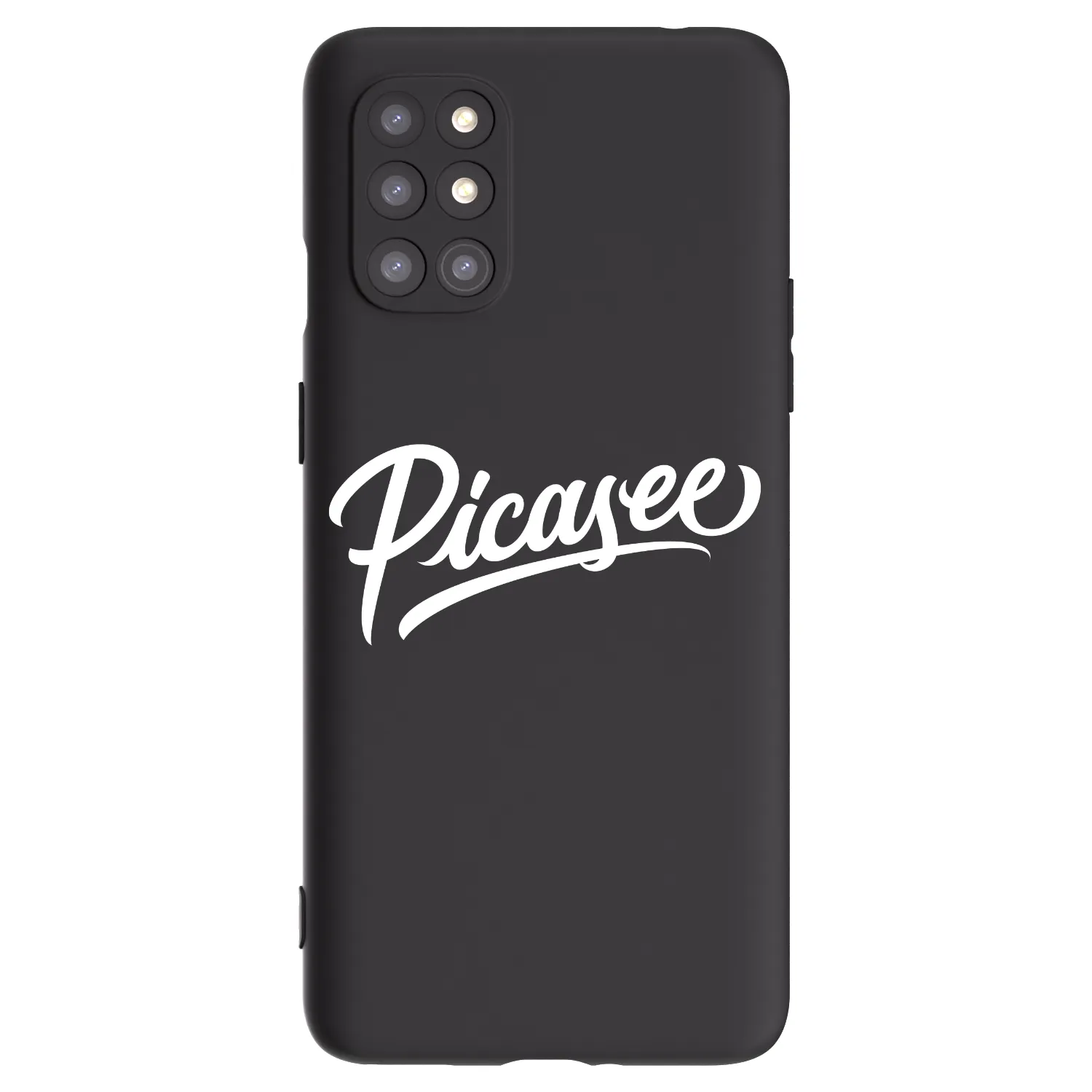 Picasee silikonový černý obal pro OnePlus 8T - Picasee - old logo - white
