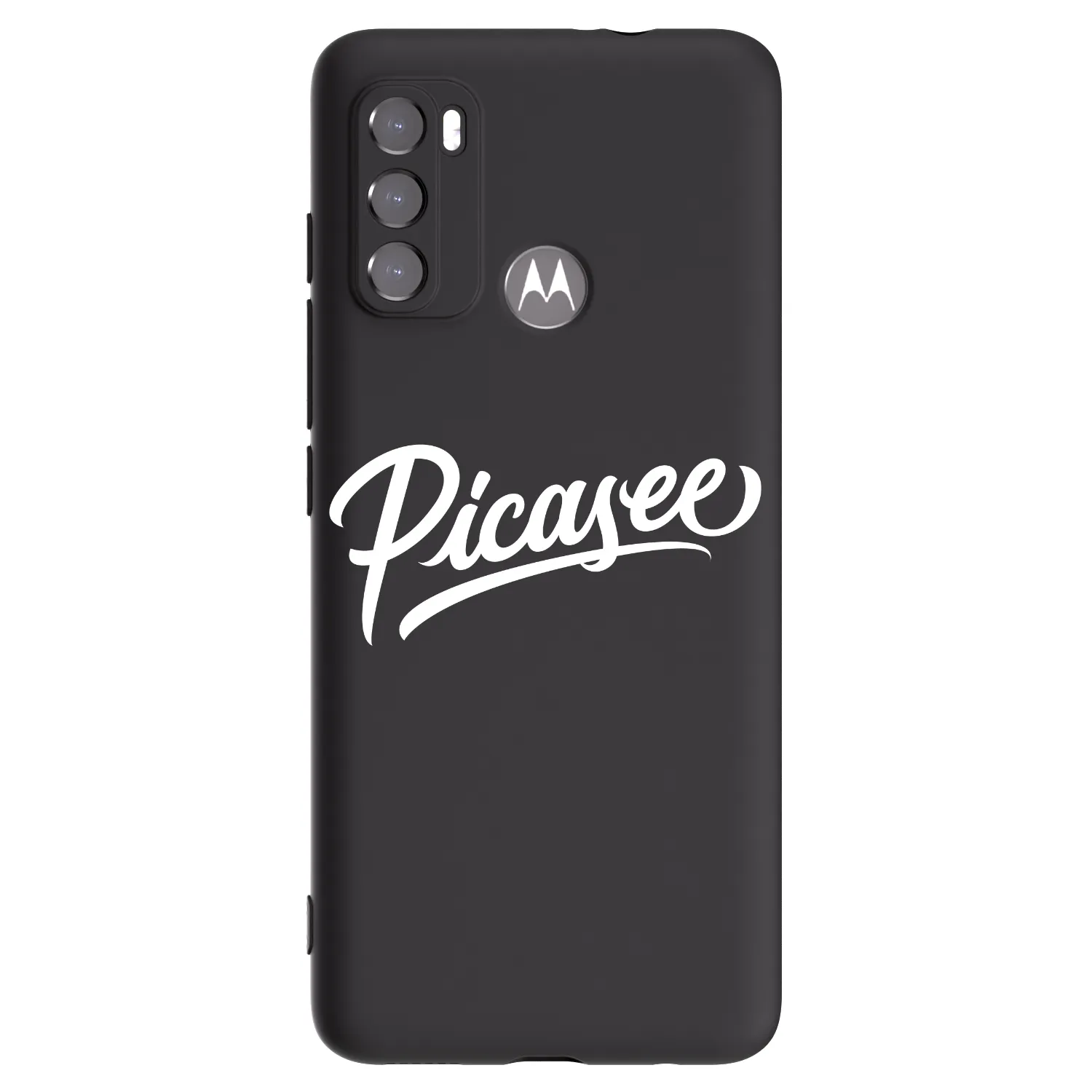 Picasee silikonový černý obal pro Motorola Moto G60 - Picasee - old logo - white