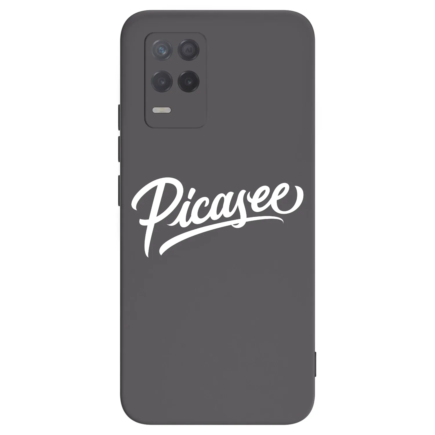 Picasee silikonový černý obal pro Realme 8 5G - Picasee - old logo - white
