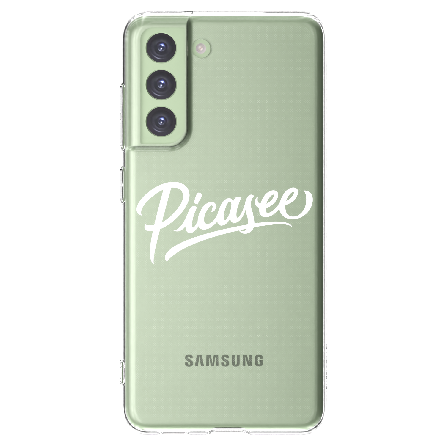 Picasee silikonový průhledný obal pro Samsung Galaxy S21 FE 5G - Picasee - old logo - white
