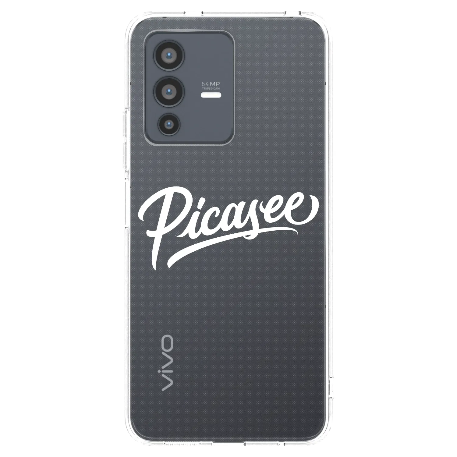 Picasee silikonový průhledný obal pro Vivo V23 5G - Picasee - old logo - white