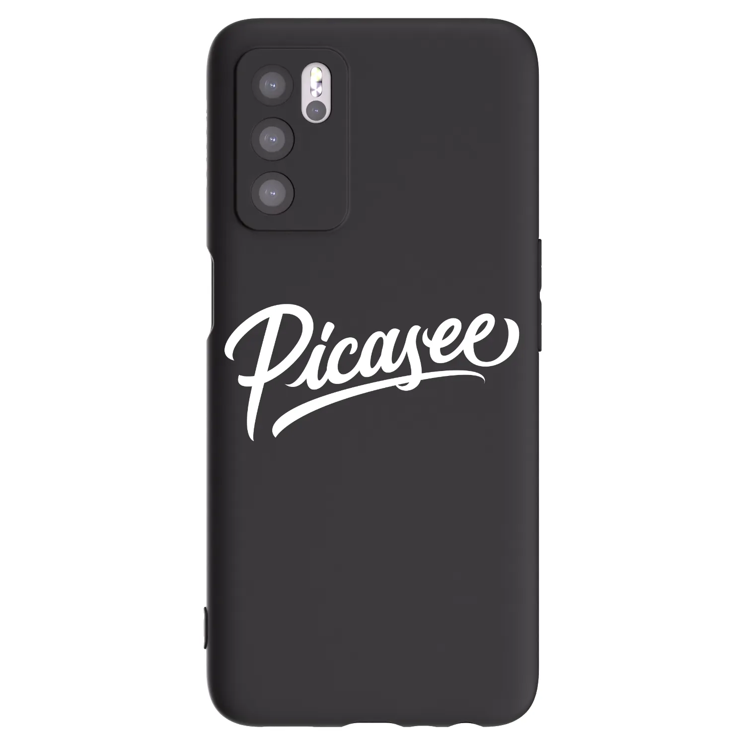Picasee silikonový černý obal pro OPPO A16s - Picasee - old logo - white