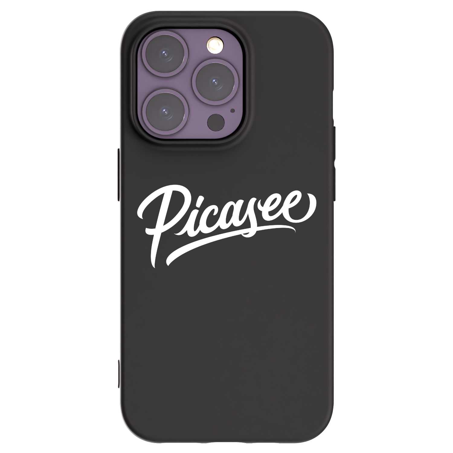 Picasee silikonový černý obal pro Apple iPhone 14 Pro - Picasee - old logo - white