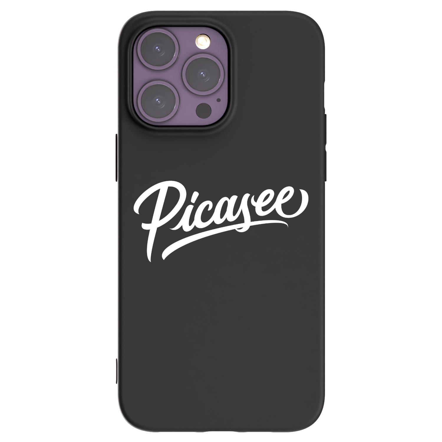 Picasee silikonový černý obal pro Apple iPhone 14 Pro Max - Picasee - old logo - white