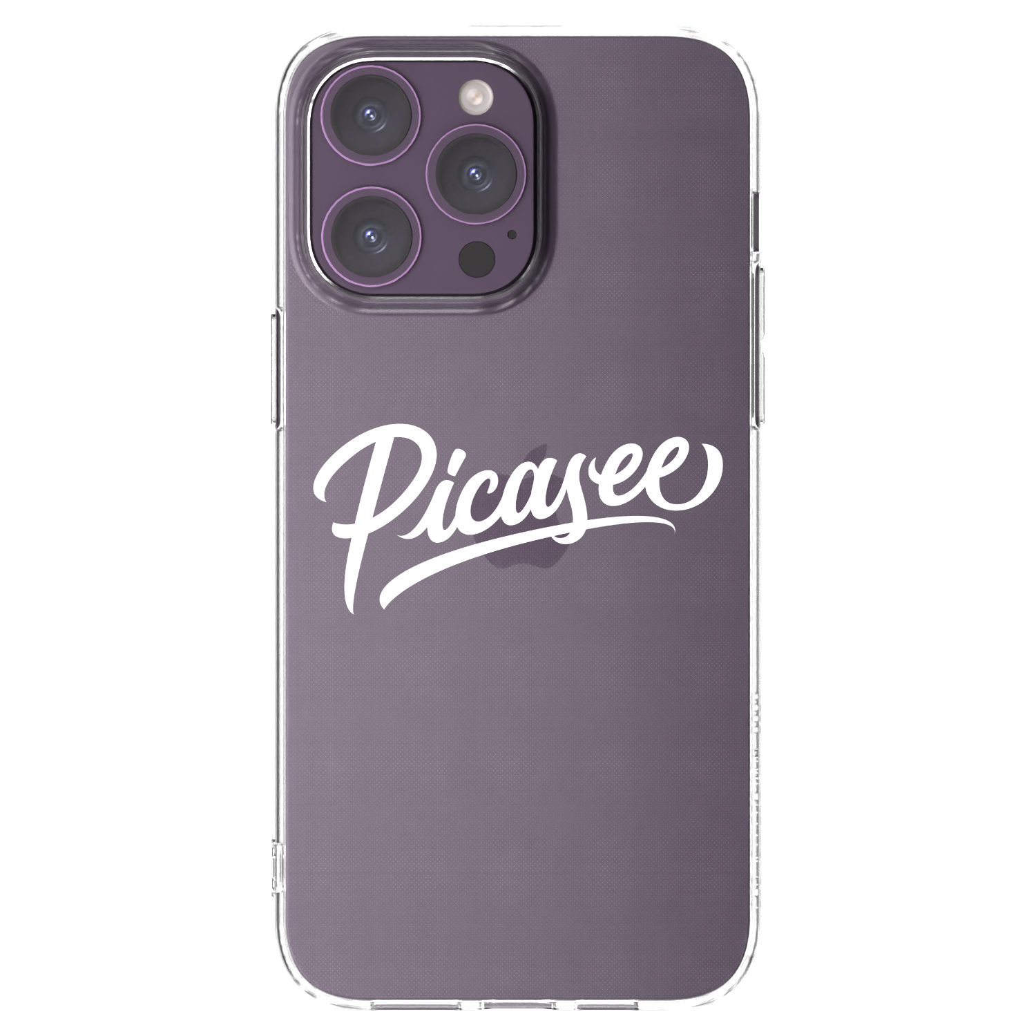 Picasee silikonový průhledný obal pro Apple iPhone 14 Pro Max - Picasee - old logo - white
