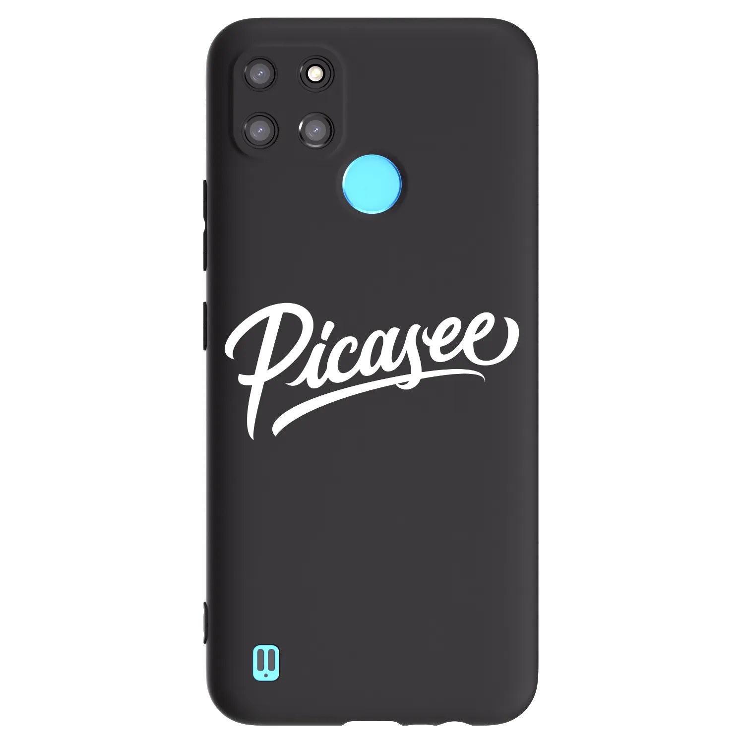 Picasee silikonový černý obal pro Realme C21Y - Picasee - old logo - white