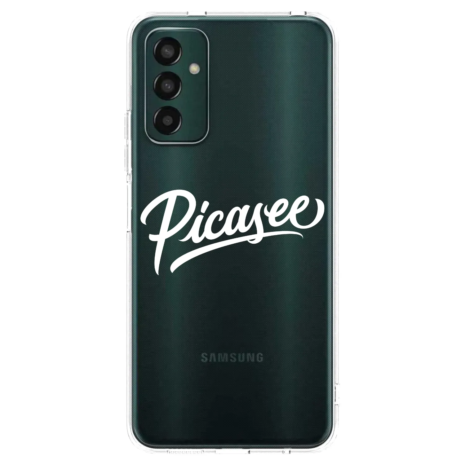 Picasee silikonový průhledný obal pro Samsung Galaxy M13 M135F - Picasee - old logo - white