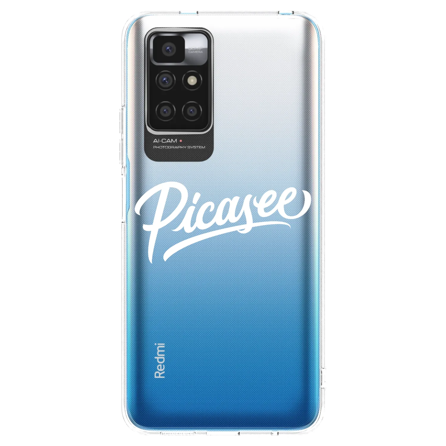 Picasee silikonový průhledný obal pro Xiaomi Redmi 10 (2022) - Picasee - old logo - white