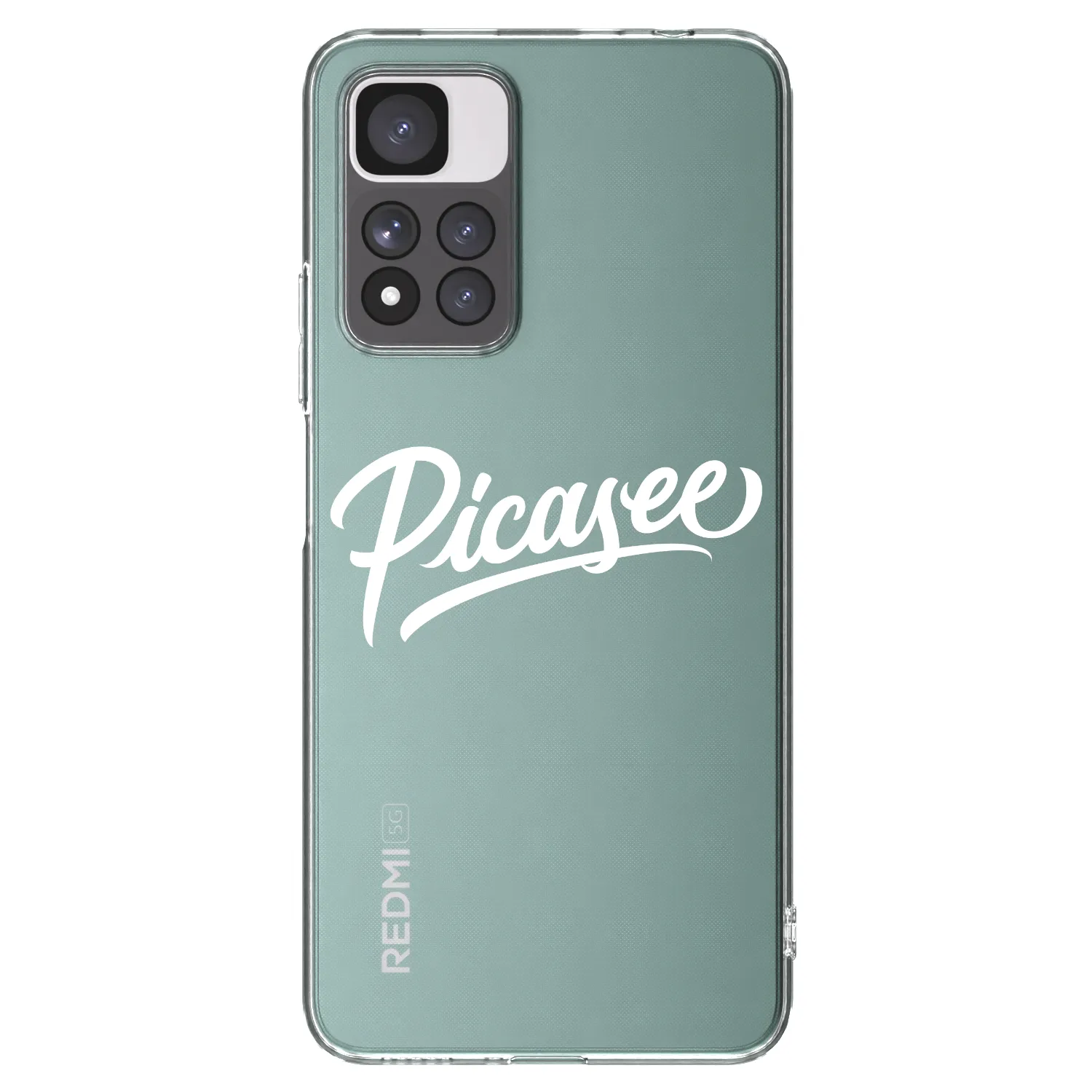 Picasee silikonový průhledný obal pro Xiaomi Redmi Note 11 Pro+ 5G - Picasee - old logo - white