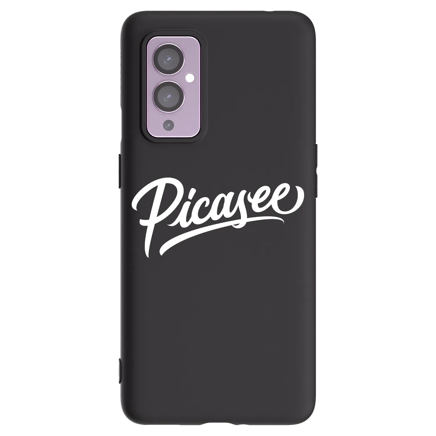 Picasee silikonový černý obal pro OnePlus 9 - Picasee - old logo - white