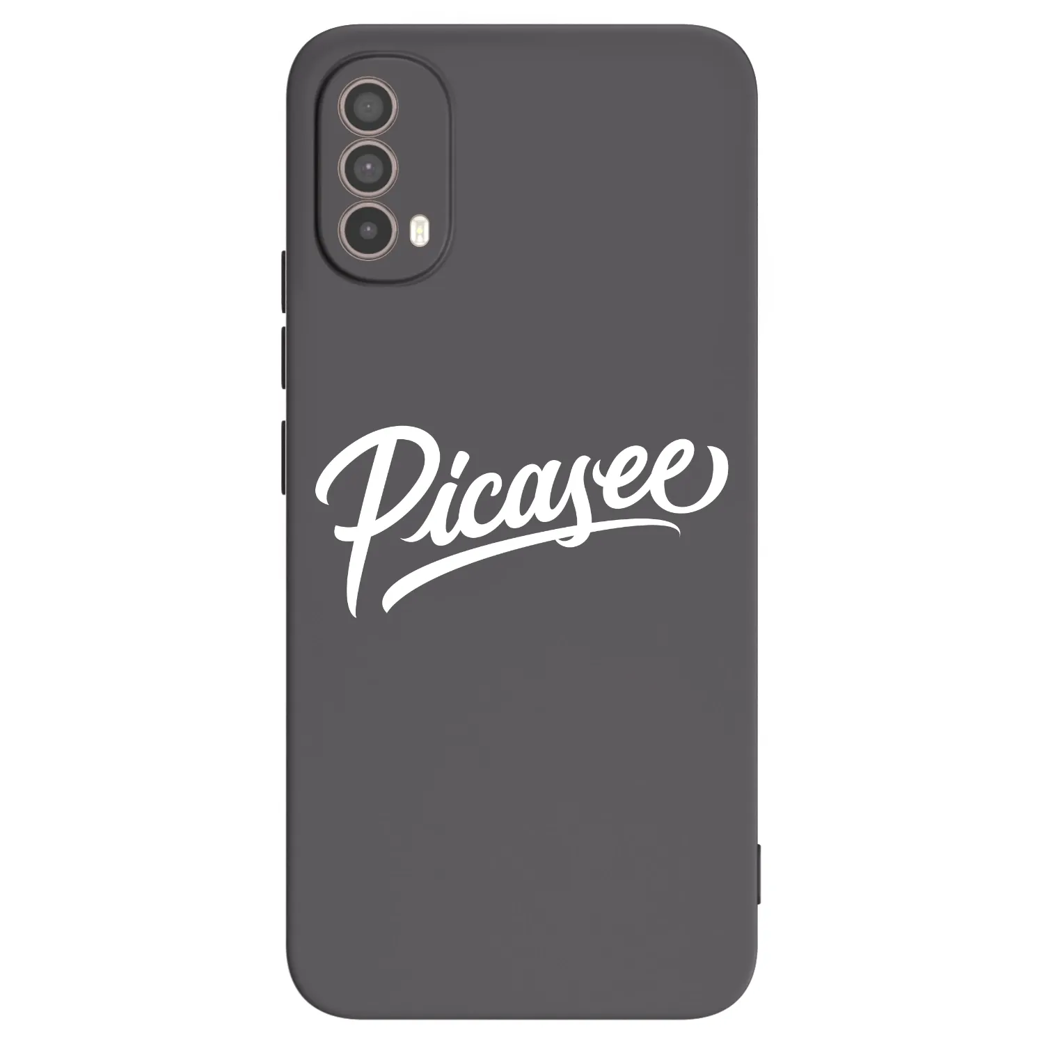 Picasee silikonový černý obal pro Motorola Moto E40 - Picasee - old logo - white