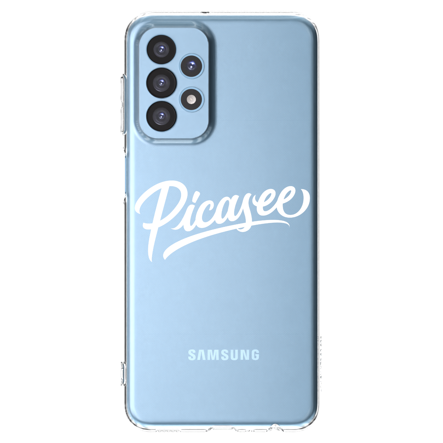 Picasee silikonový průhledný obal pro Samsung Galaxy A23 A235F 4G - Picasee - old logo - white