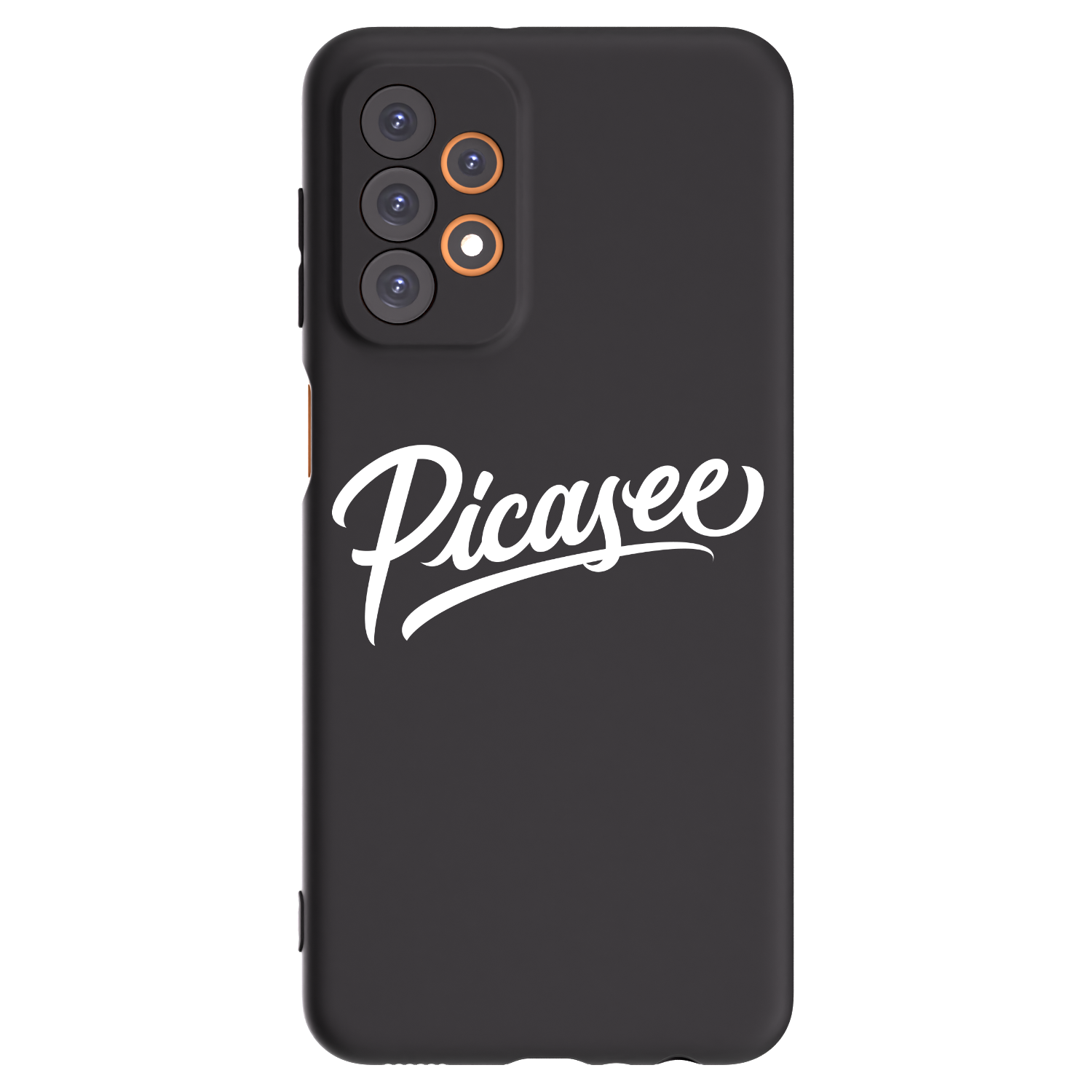 Picasee silikonový černý obal pro Samsung Galaxy A23 A236B 5G - Picasee - old logo - white