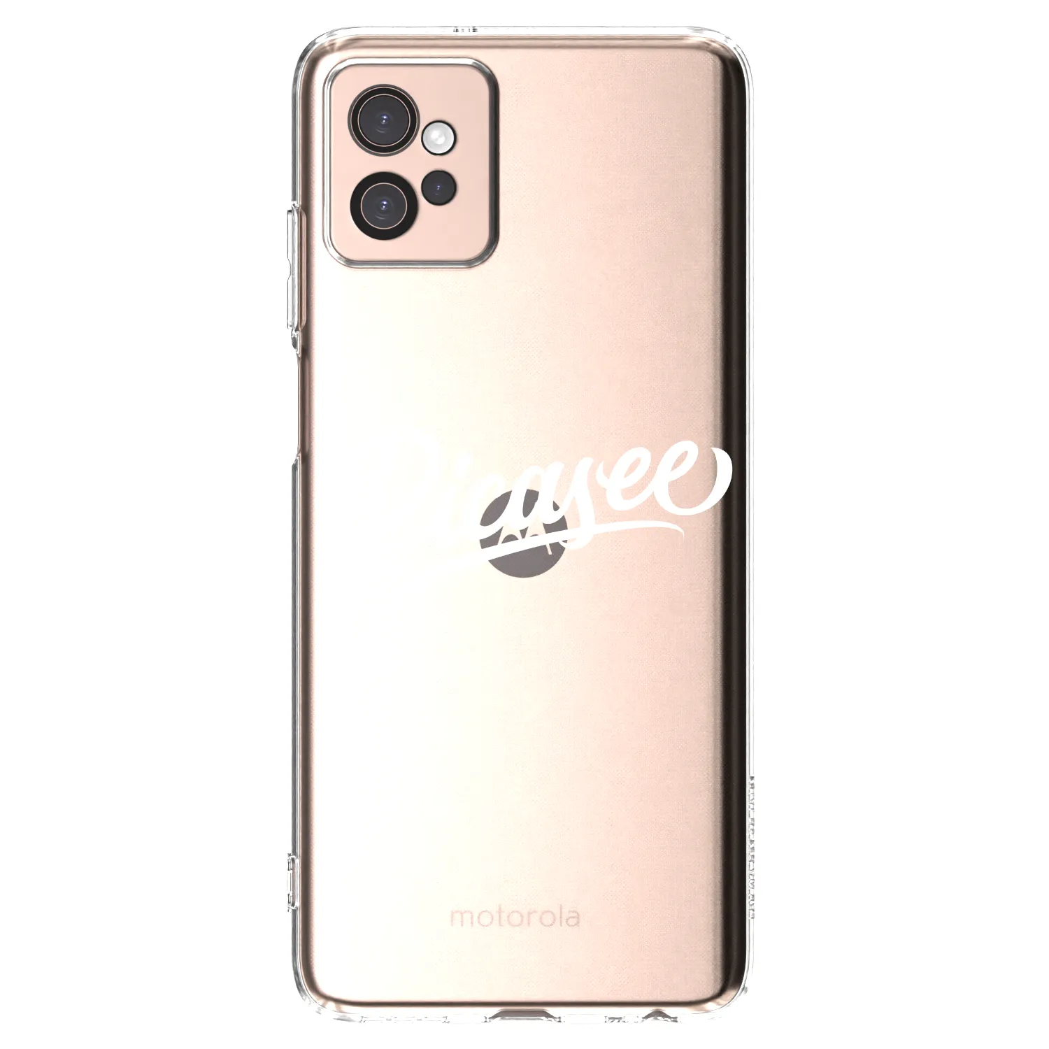 Picasee silikonový průhledný obal pro Motorola Moto G32 - Picasee - old logo - white