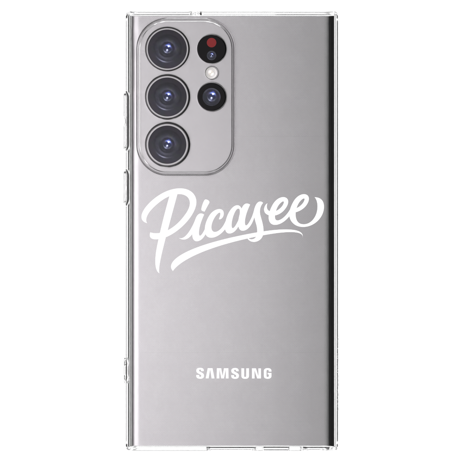 Picasee silikonový průhledný obal pro Samsung Galaxy S23 Ultra 5G - Picasee - old logo - white