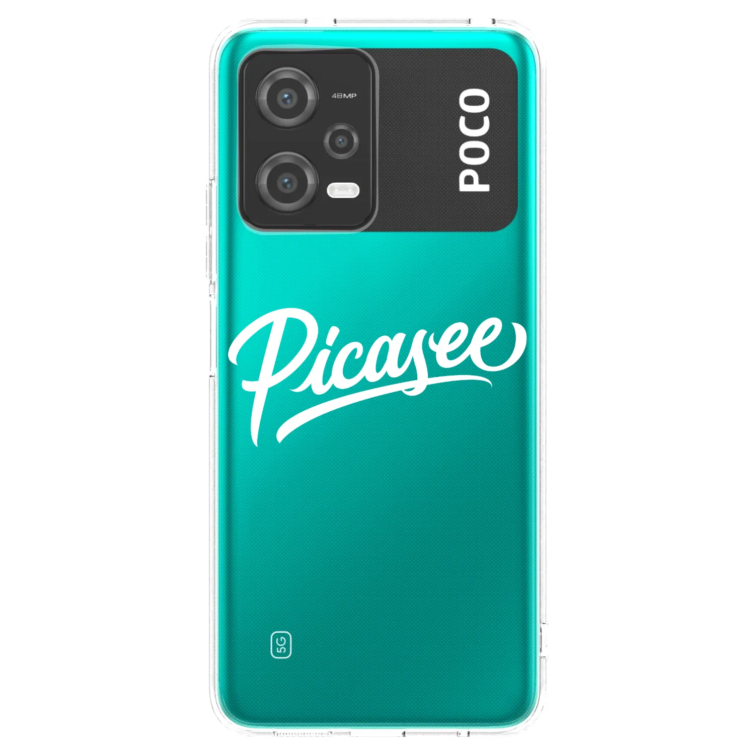 Picasee silikonový průhledný obal pro Xiaomi Poco X5 - Picasee - old logo - white