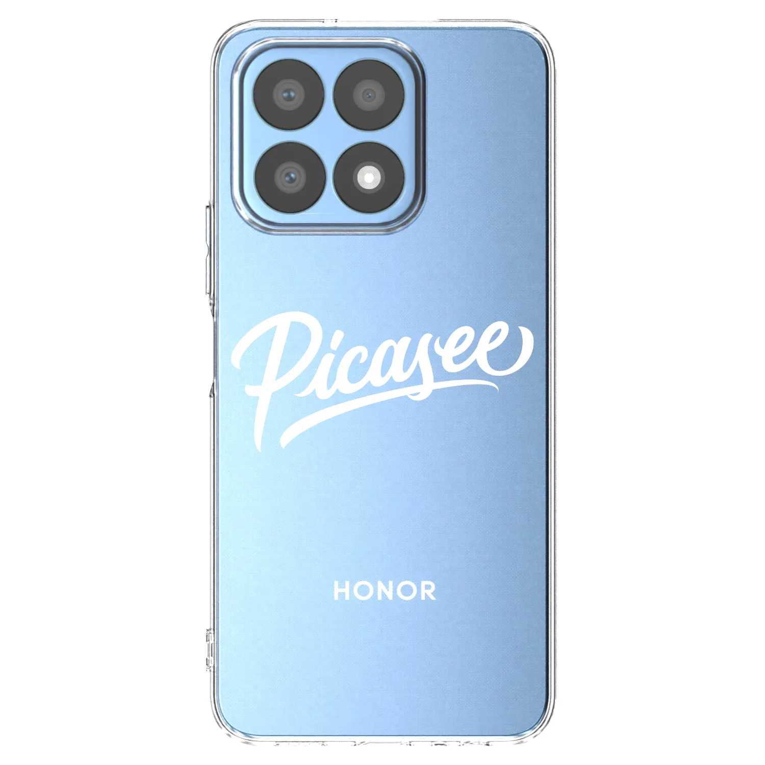 Picasee silikonový průhledný obal pro Honor X8a - Picasee - old logo - white