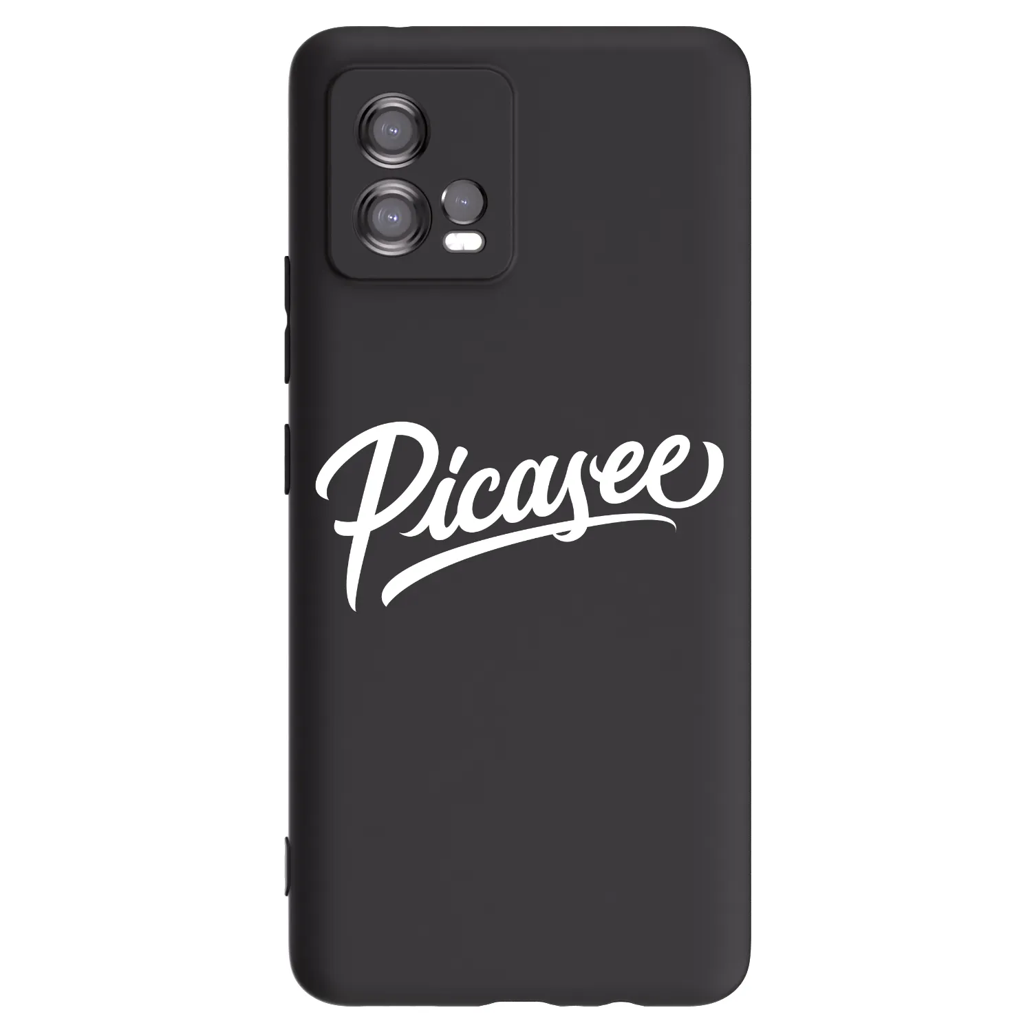 Picasee silikonový černý obal pro Motorola Moto G72 - Picasee - old logo - white