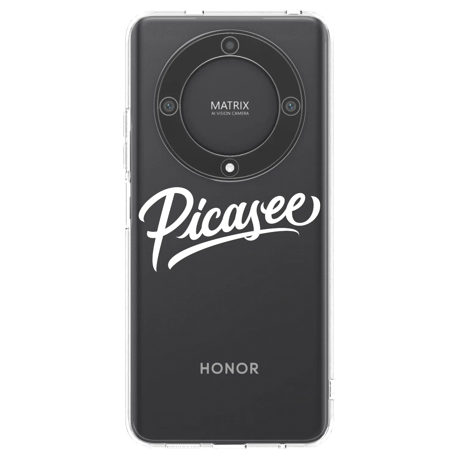 Picasee silikonový průhledný obal pro Honor Magic5 Lite 5G - Picasee - old logo - white