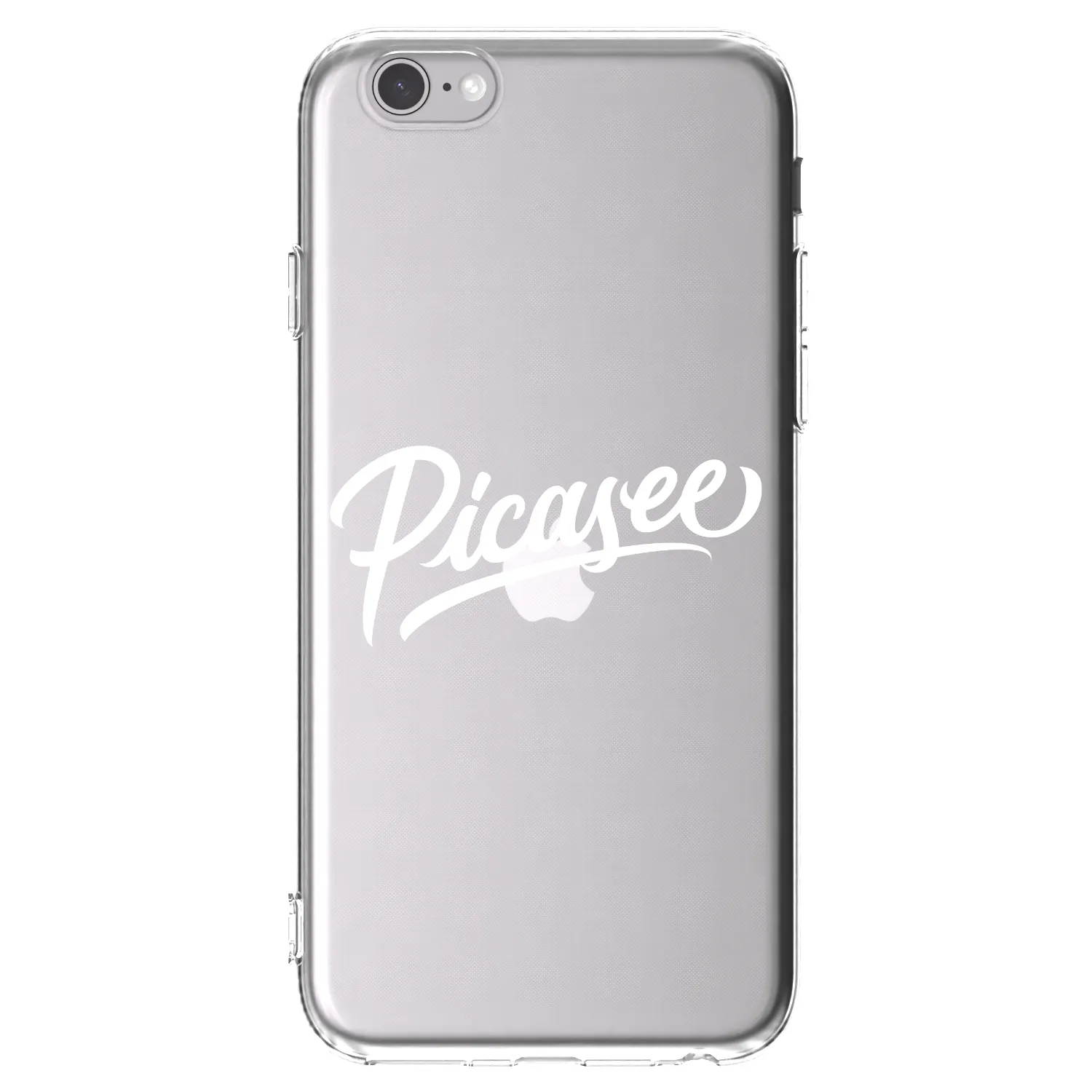 Picasee silikonový průhledný obal pro Apple iPhone 6/6S - Picasee - old logo - white