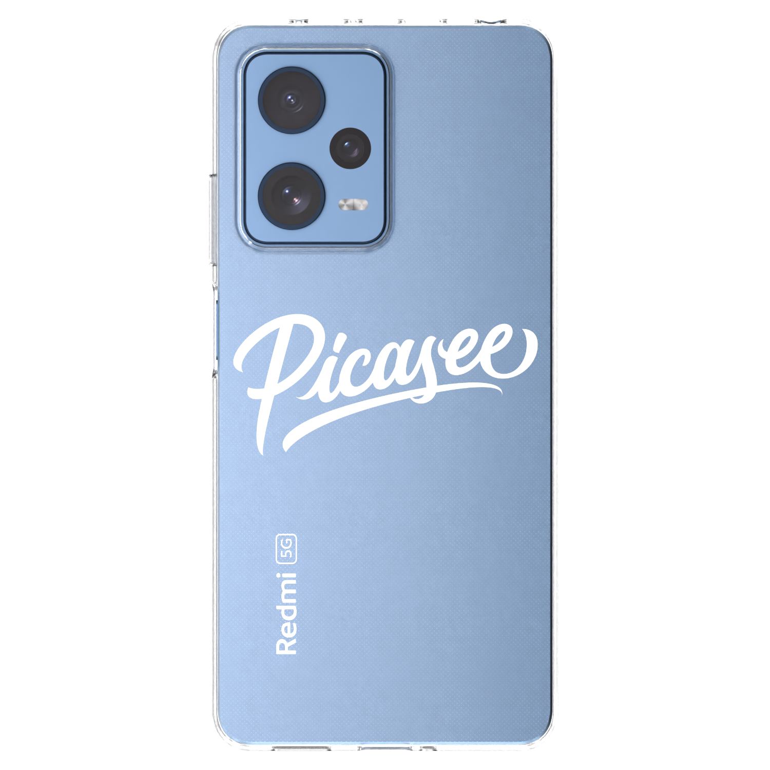 Picasee silikonový průhledný obal pro Xiaomi Redmi Note 12 Pro 5G - Picasee - old logo - white