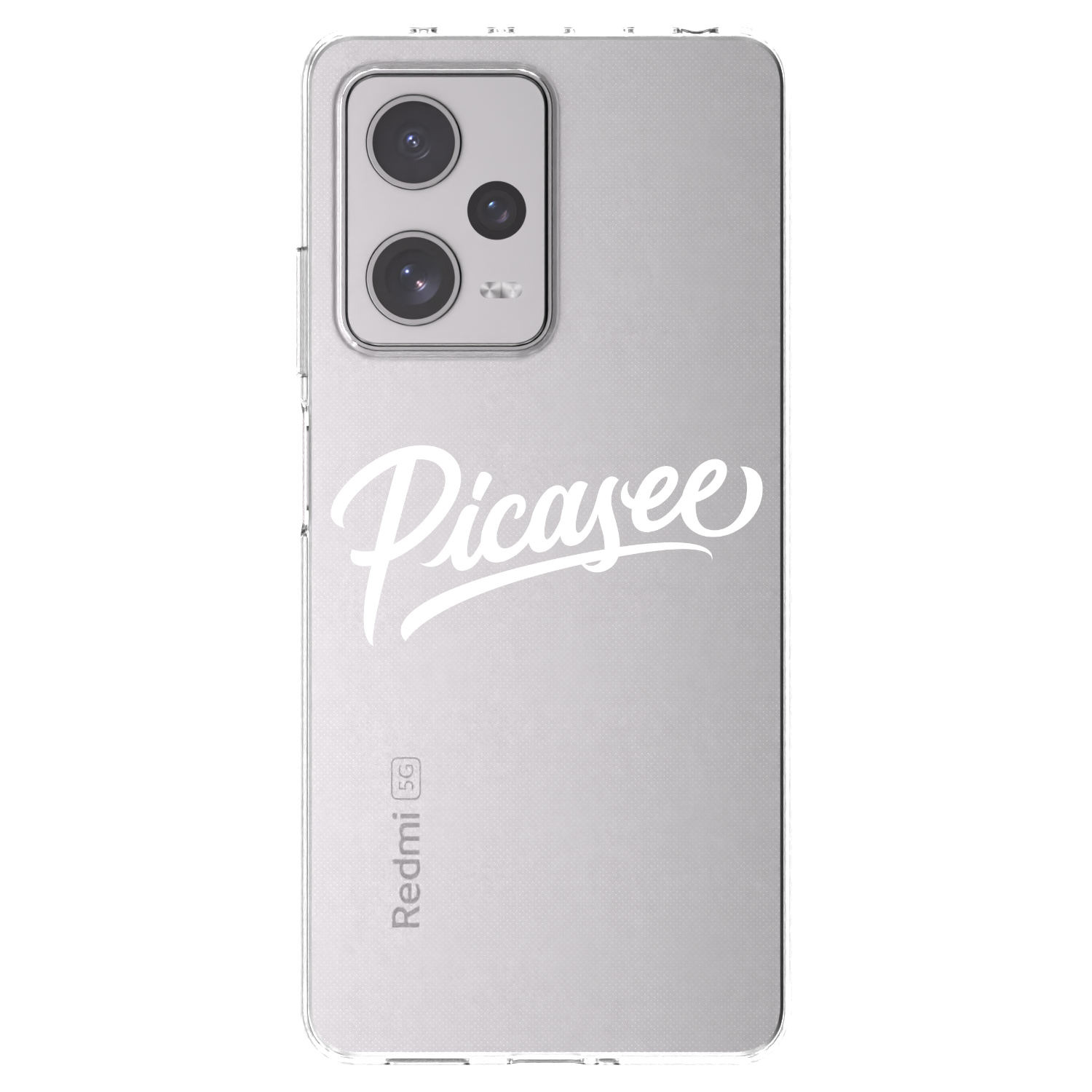 Picasee silikonový průhledný obal pro Xiaomi Redmi Note 12 Pro+ 5G - Picasee - old logo - white