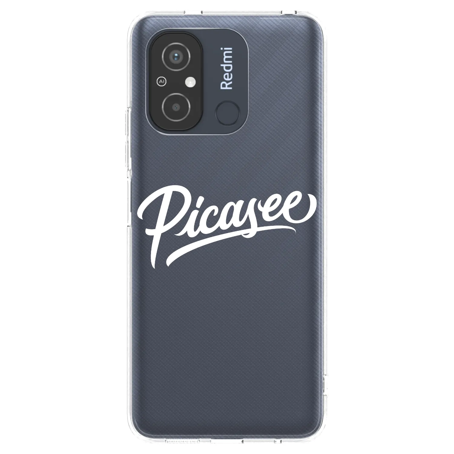 Picasee silikonový průhledný obal pro Xiaomi Redmi 12C - Picasee - old logo - white