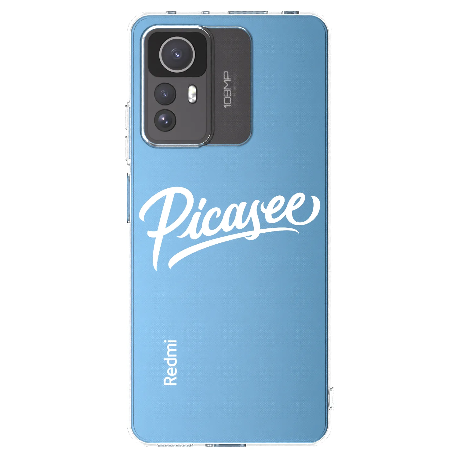 Picasee silikonový průhledný obal pro Xiaomi Redmi Note 12S - Picasee - old logo - white