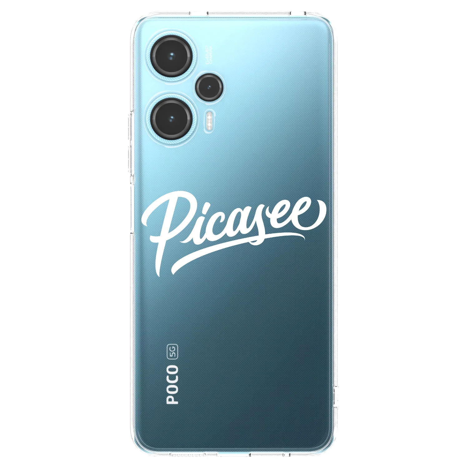 Picasee silikonový průhledný obal pro Xiaomi Poco F5 - Picasee - old logo - white