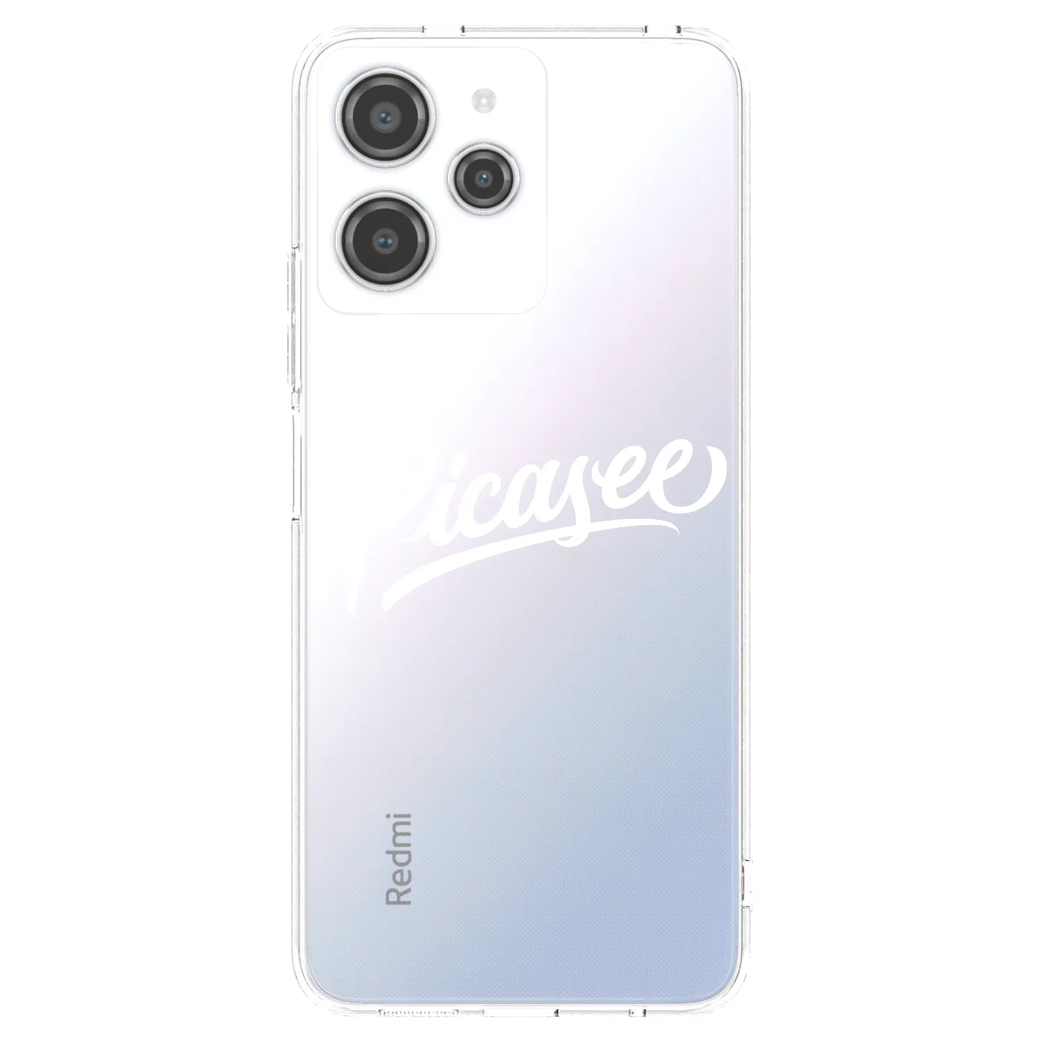 Picasee silikonový průhledný obal pro Xiaomi Redmi 12 4G - Picasee - old logo - white
