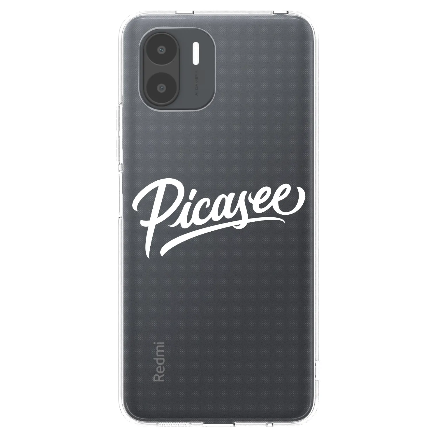 Picasee silikonový průhledný obal pro Xiaomi Redmi A2 - Picasee - old logo - white