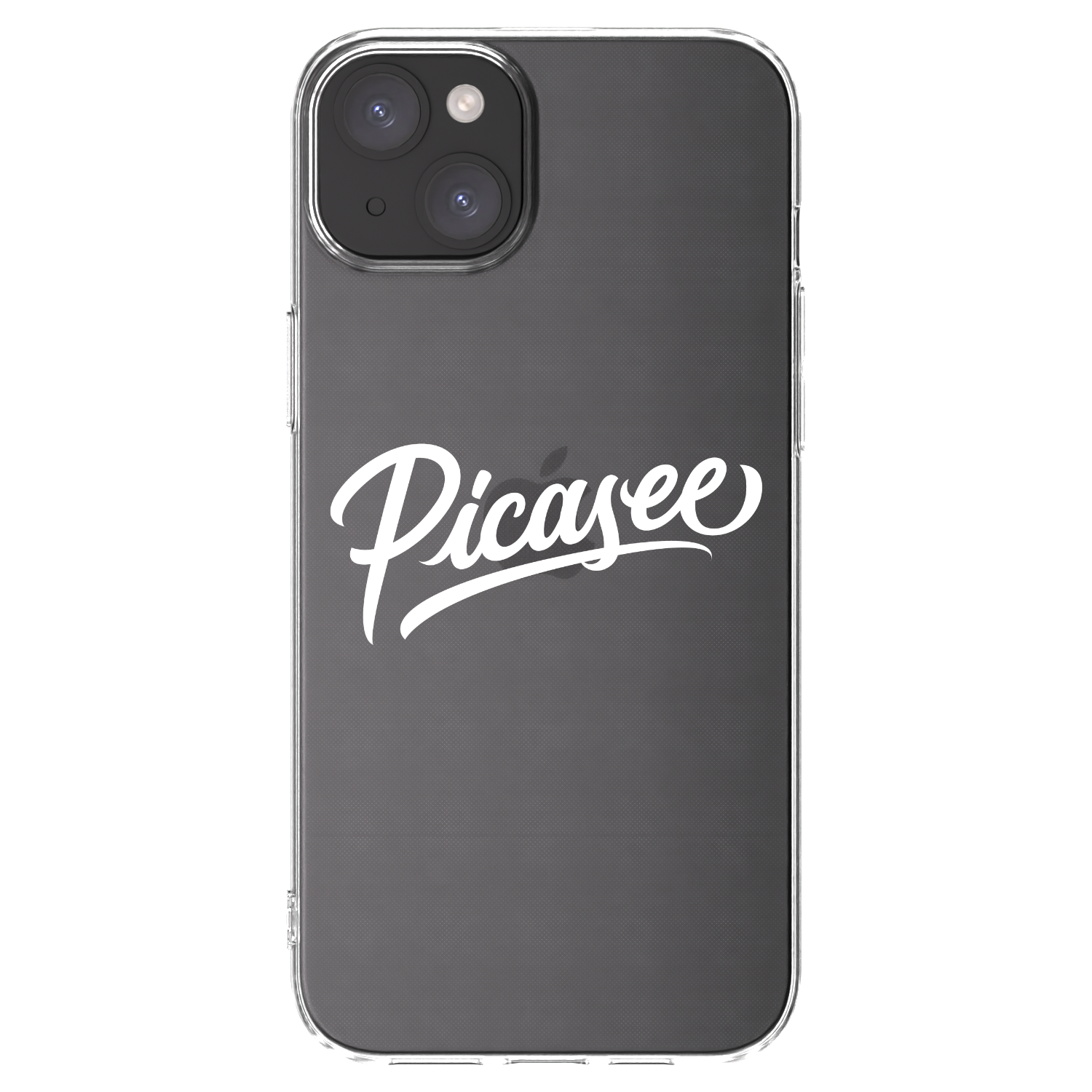 Picasee silikonový průhledný obal pro Apple iPhone 15 Plus - Picasee - old logo - white