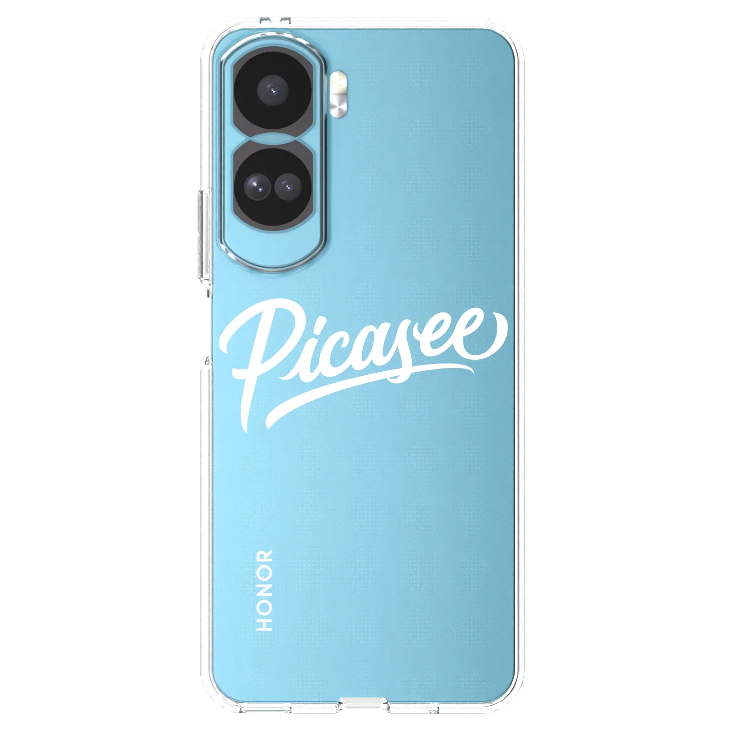 Picasee silikonový průhledný obal pro Honor 90 Lite 5G - Picasee - old logo - white