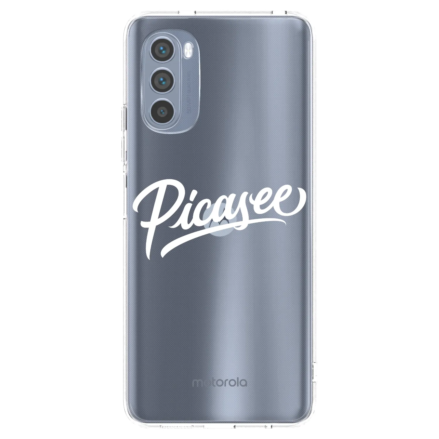 Picasee silikonový průhledný obal pro Motorola Moto G62 - Picasee - old logo - white