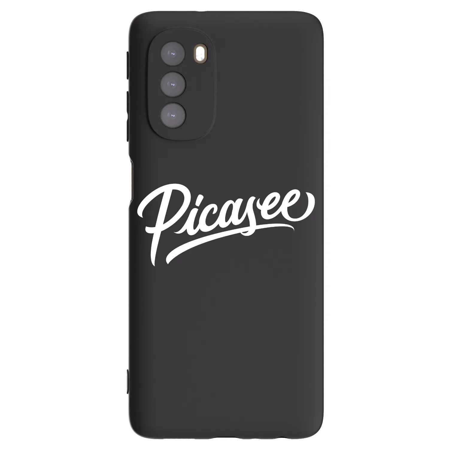 Picasee silikonový černý obal pro Motorola Moto G51 - Picasee - old logo - white