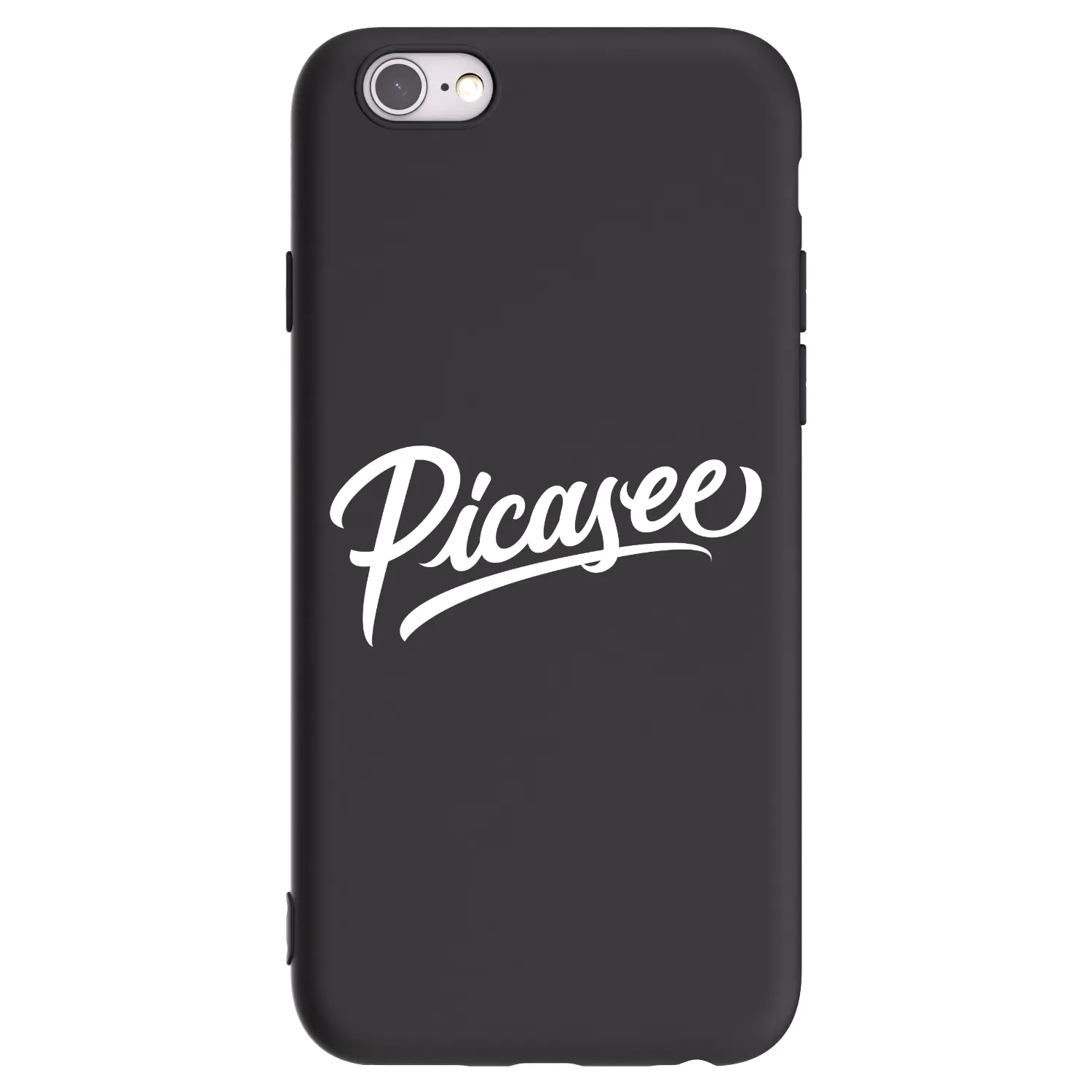 Picasee silikonový černý obal pro Apple iPhone 6/6S - Picasee - old logo - white
