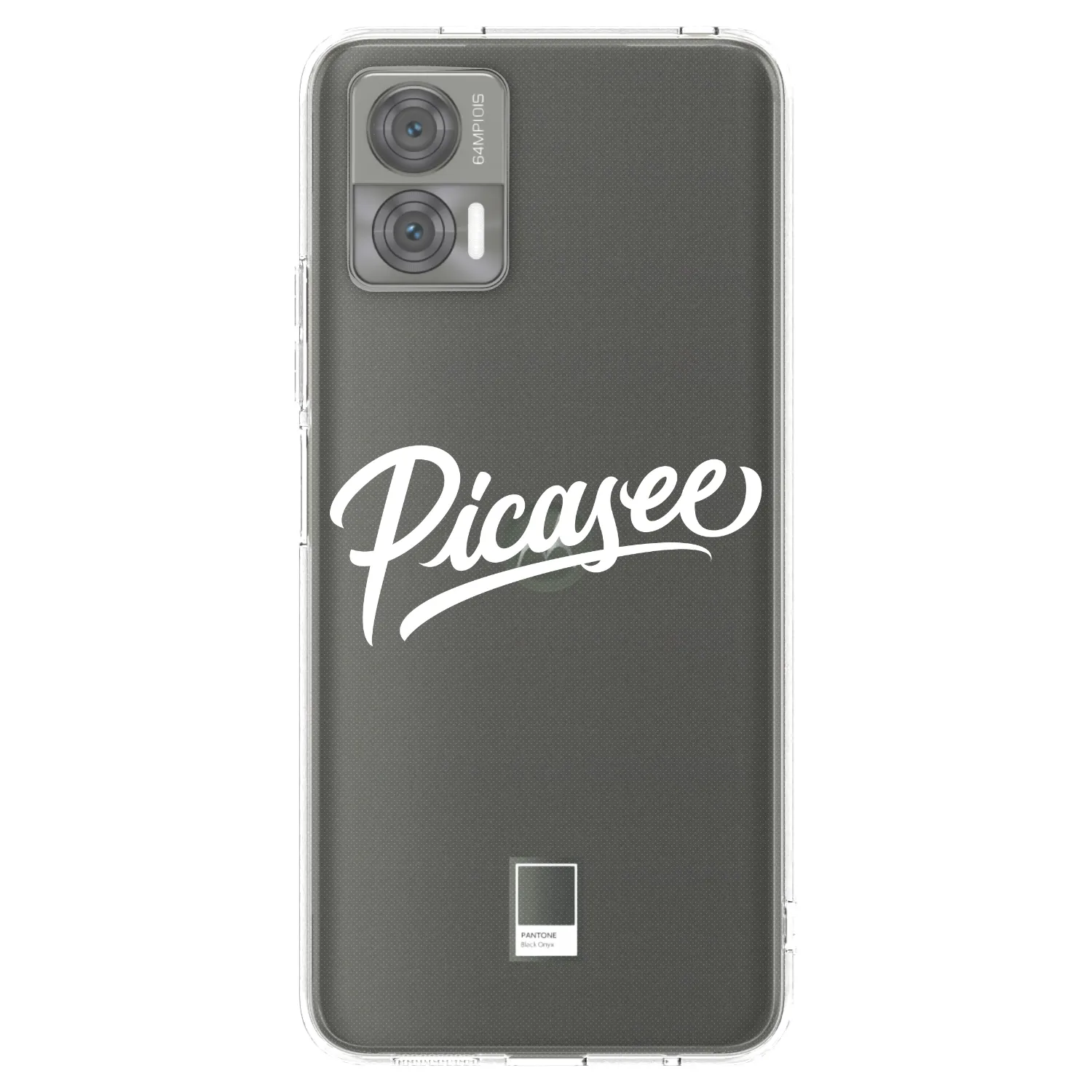 Picasee silikonový průhledný obal pro Motorola Edge 30 Neo - Picasee - old logo - white