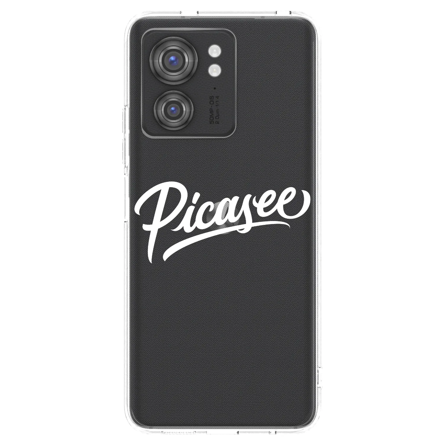 Picasee silikonový průhledný obal pro Motorola Edge 40 - Picasee - old logo - white