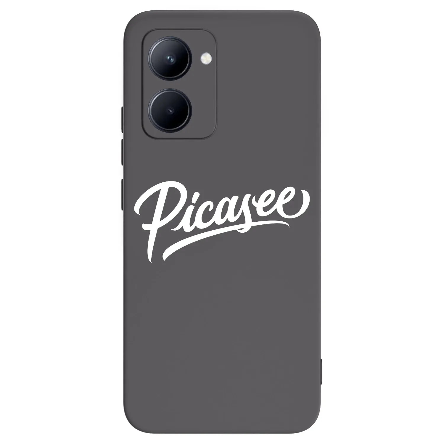 Picasee silikonový černý obal pro Realme C33 (2023) - Picasee - old logo - white