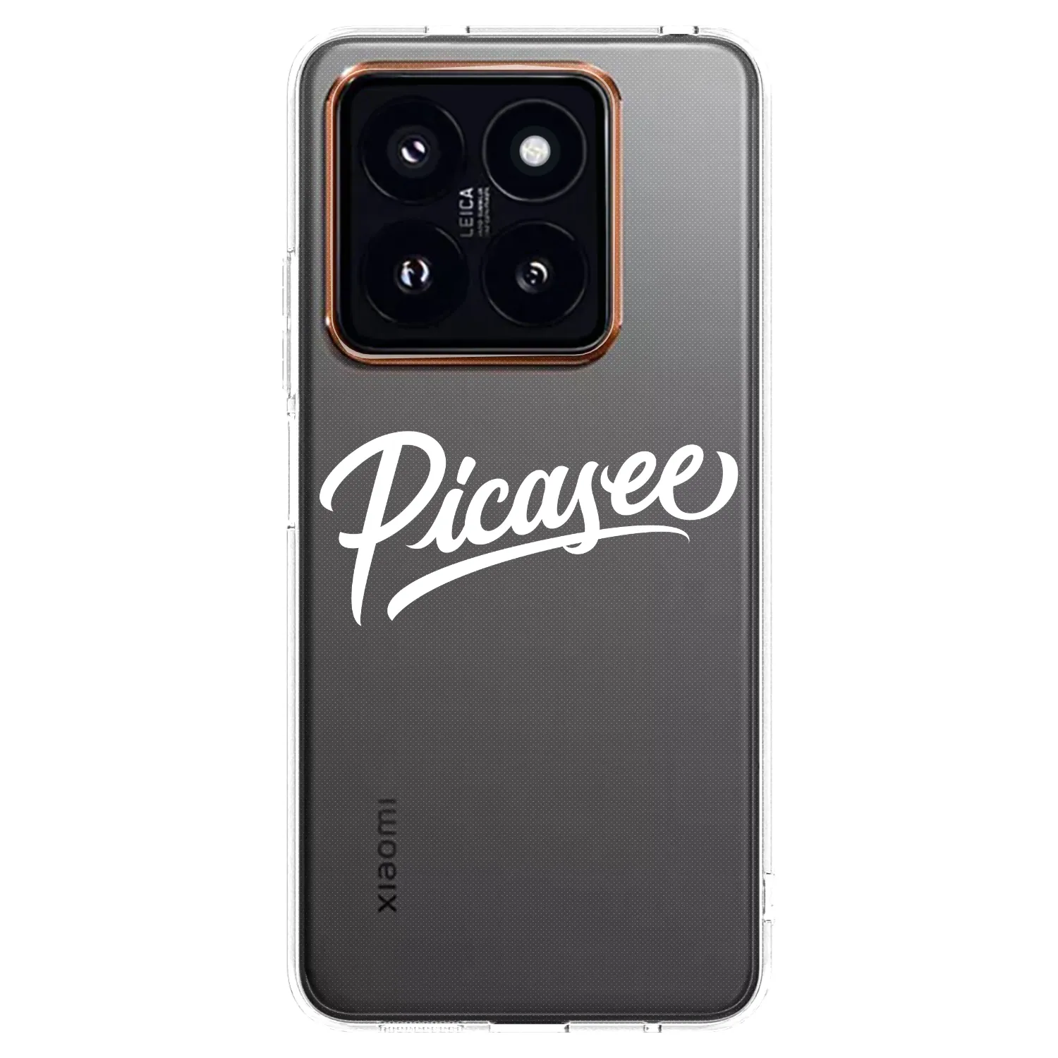 Picasee silikonový průhledný obal pro Xiaomi 14 Pro - Picasee - old logo - white