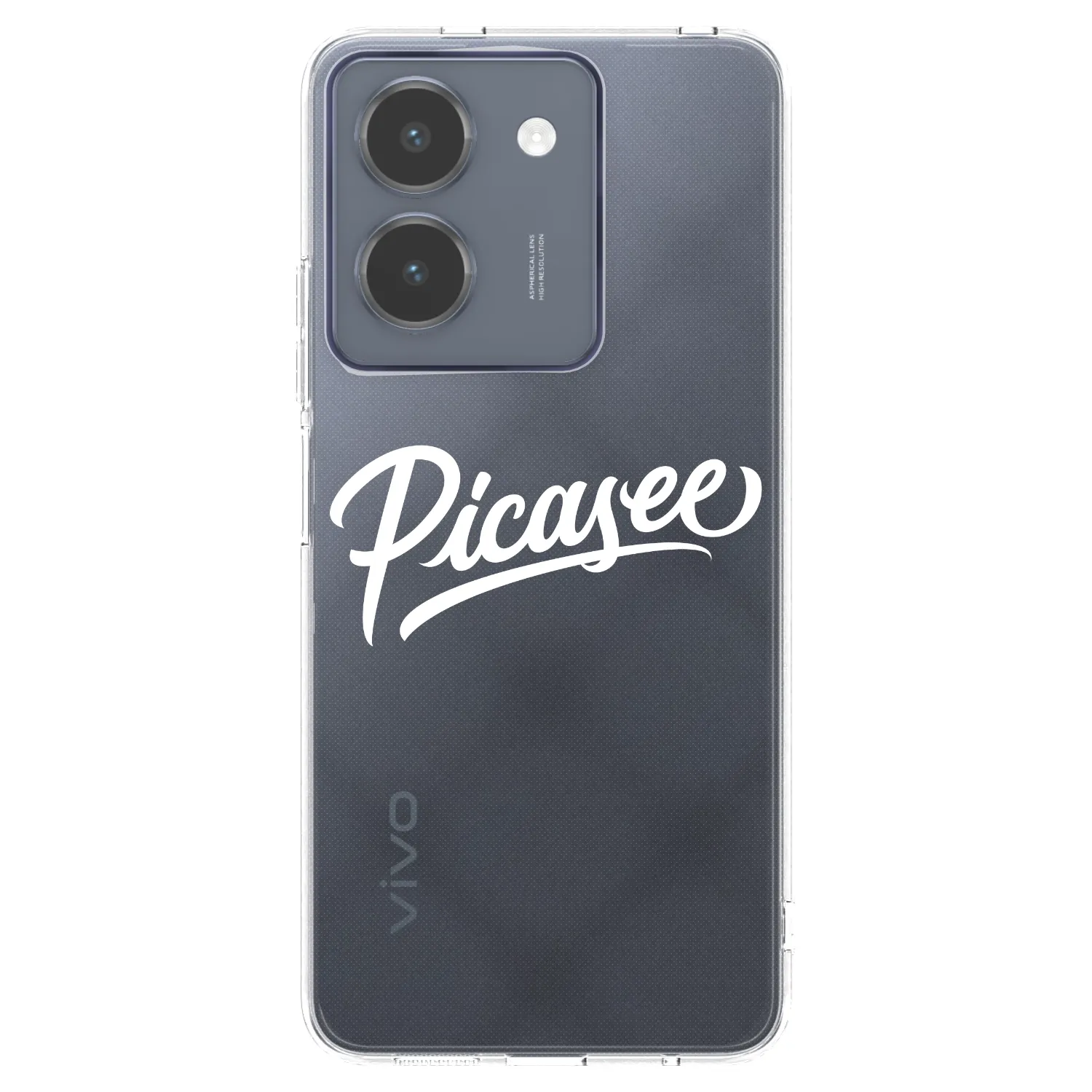 Picasee silikonový průhledný obal pro Vivo Y36 4G - Picasee - old logo - white