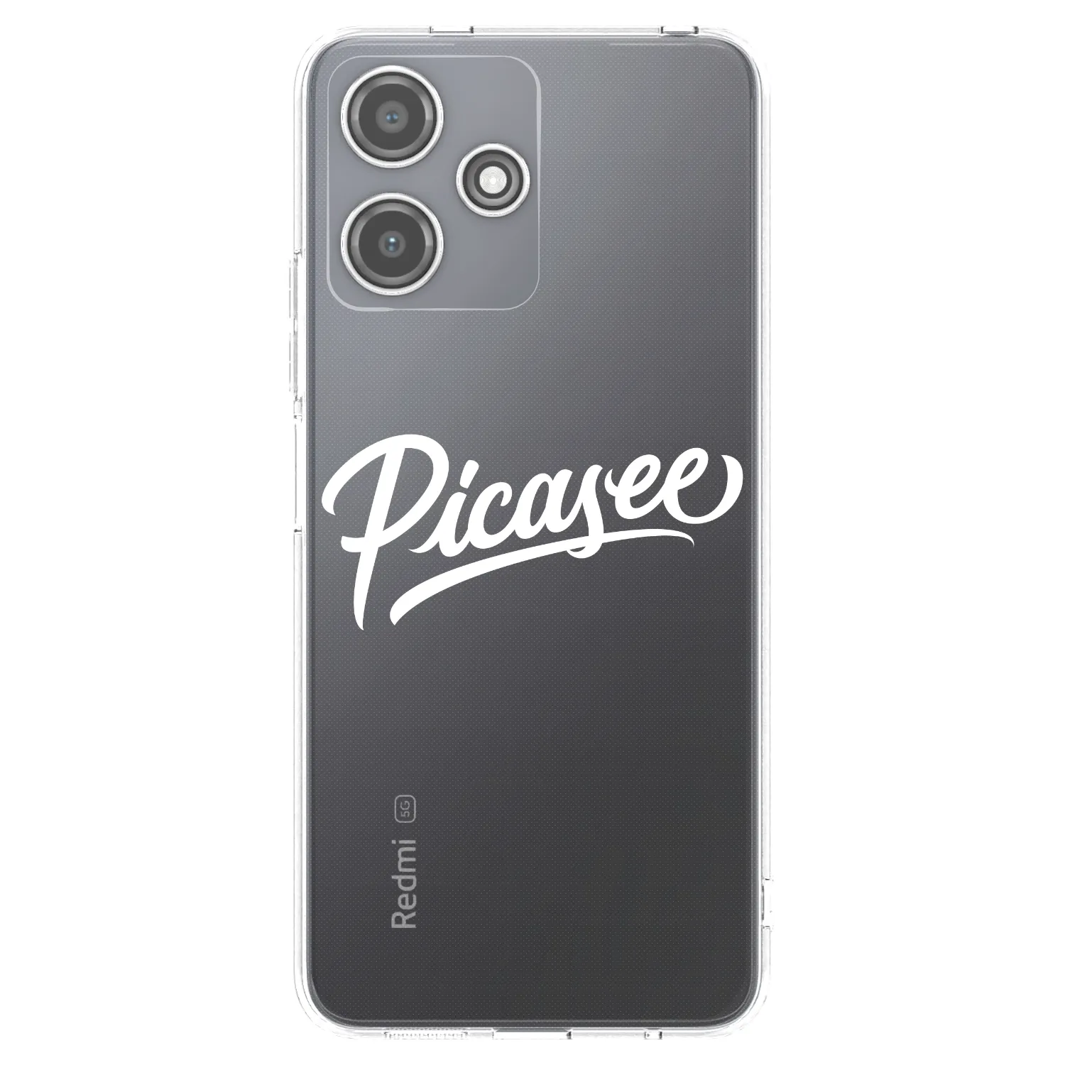 Picasee silikonový průhledný obal pro Xiaomi Redmi 12 5G - Picasee - old logo - white