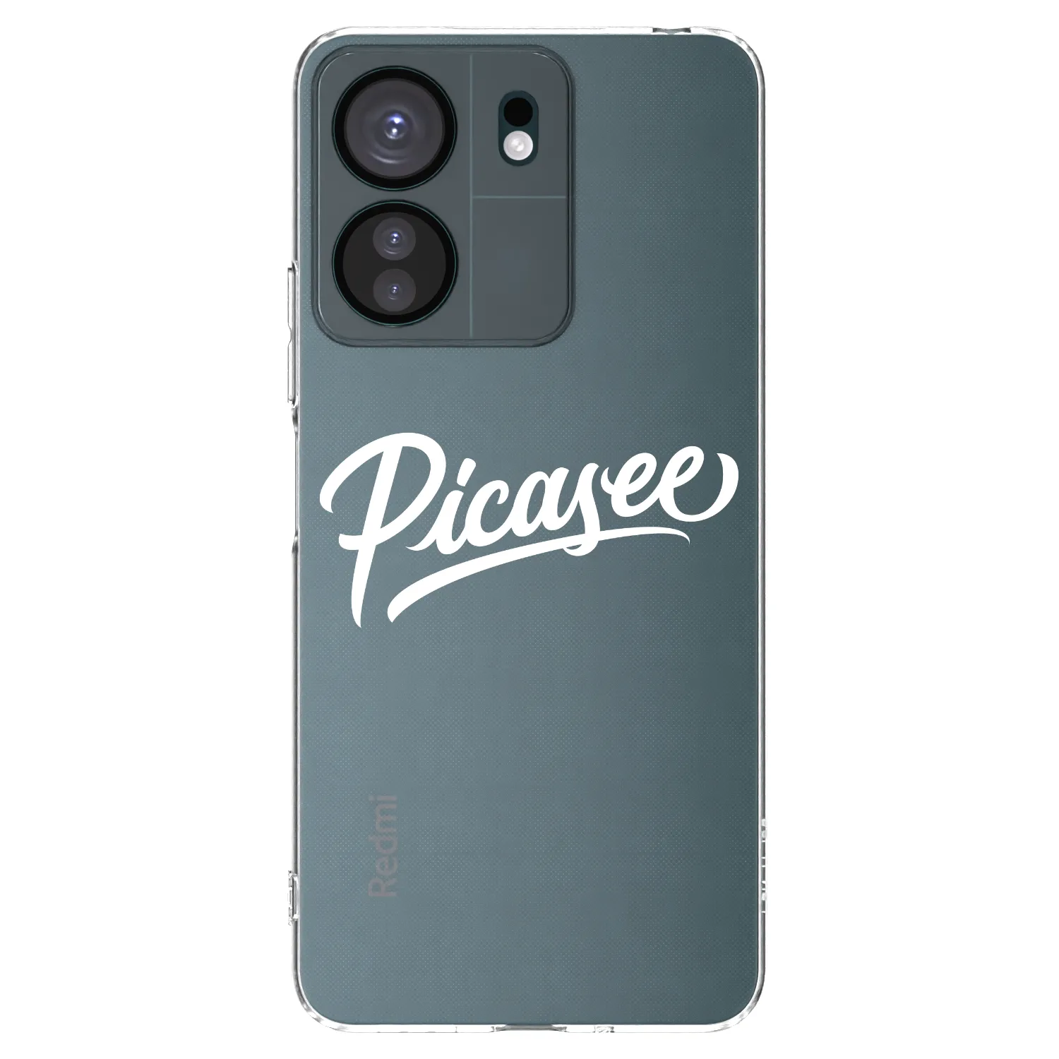 Picasee silikonový průhledný obal pro Xiaomi Redmi 13C 4G - Picasee - old logo - white