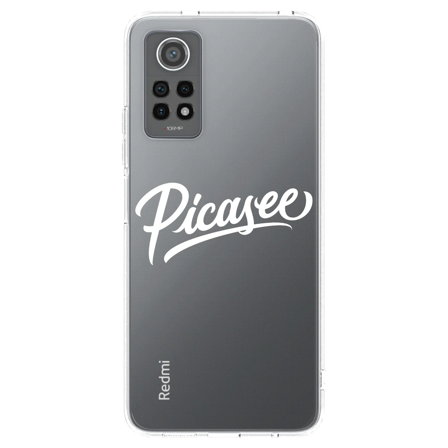 Picasee silikonový průhledný obal pro Xiaomi Redmi Note 12 Pro 4G - Picasee - old logo - white