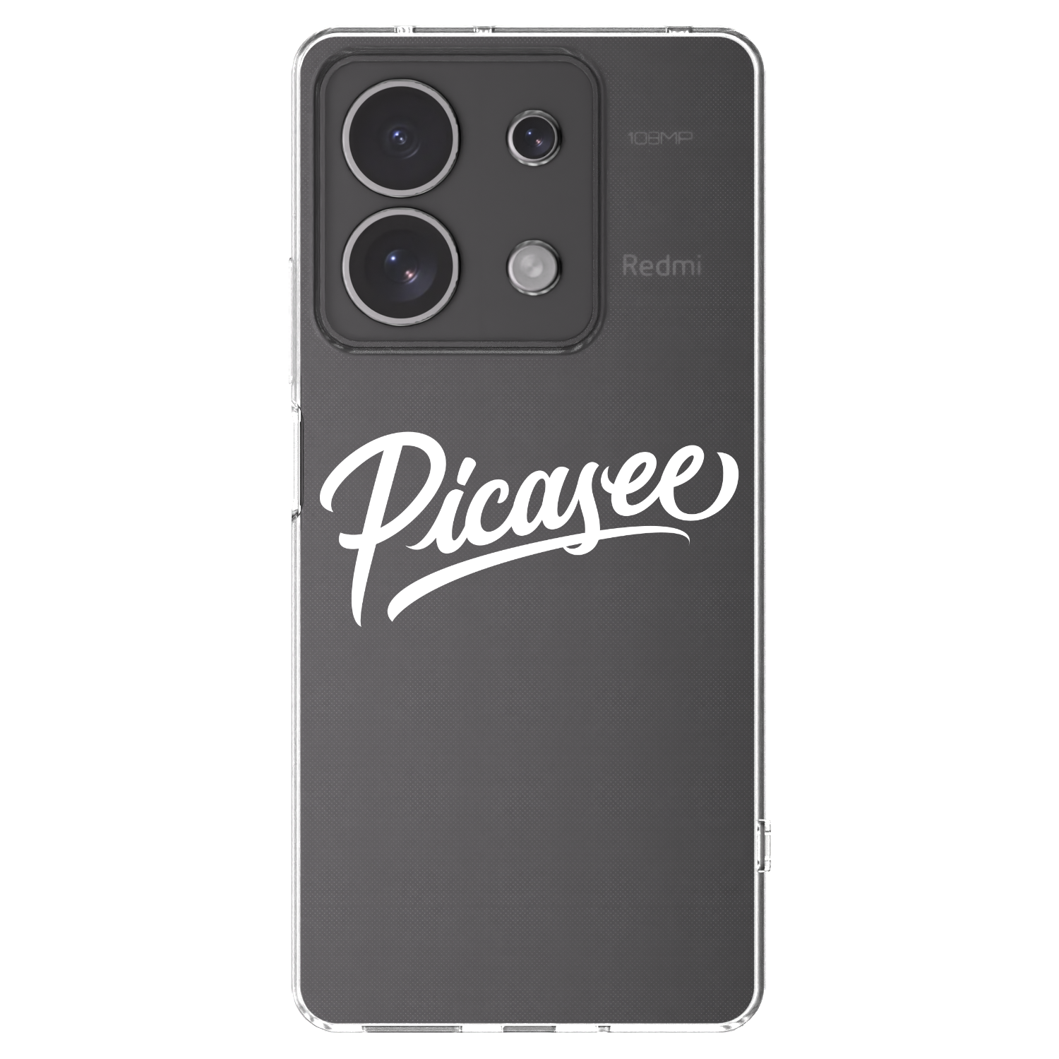 Picasee silikonový průhledný obal pro Xiaomi Redmi Note 13 4G - Picasee - old logo - white