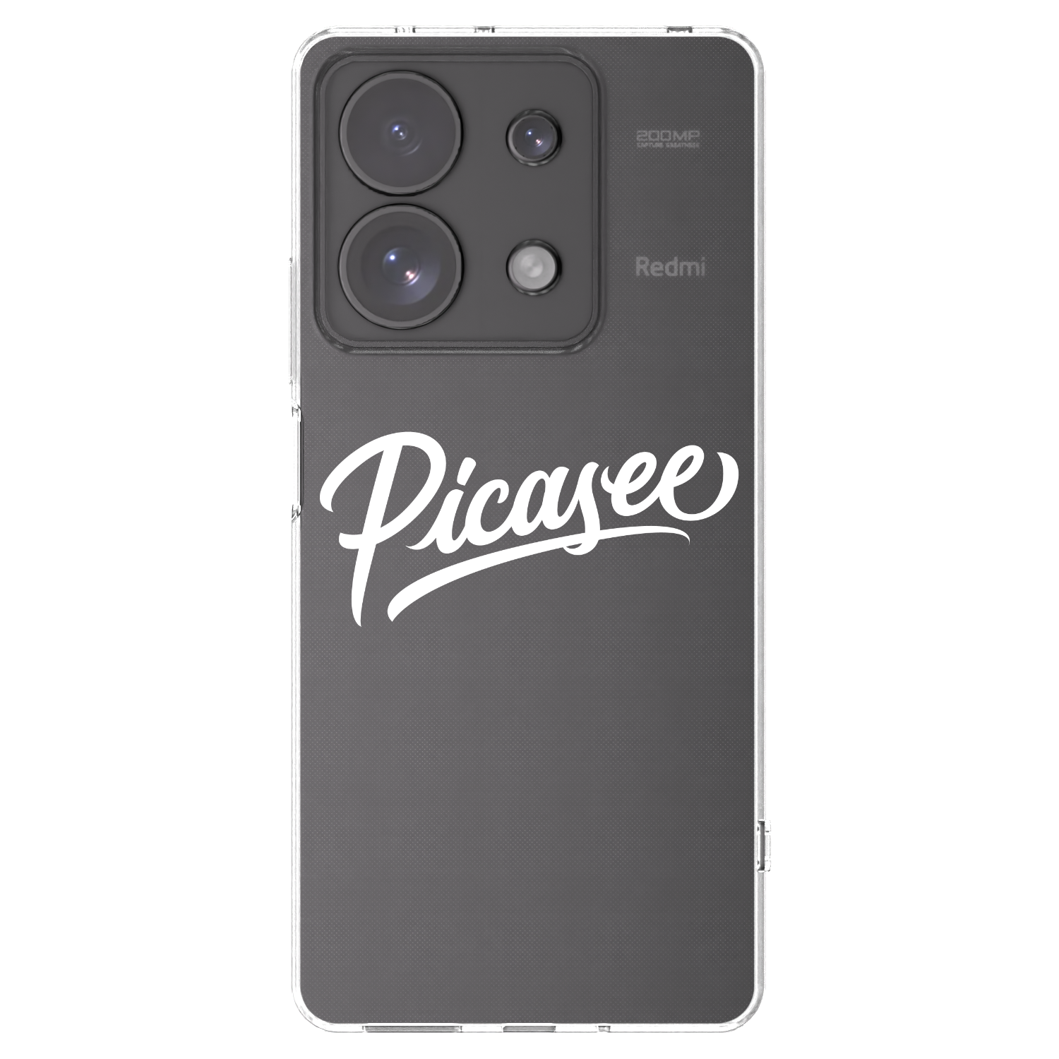 Picasee silikonový průhledný obal pro Xiaomi Redmi Note 13 Pro 4G - Picasee - old logo - white