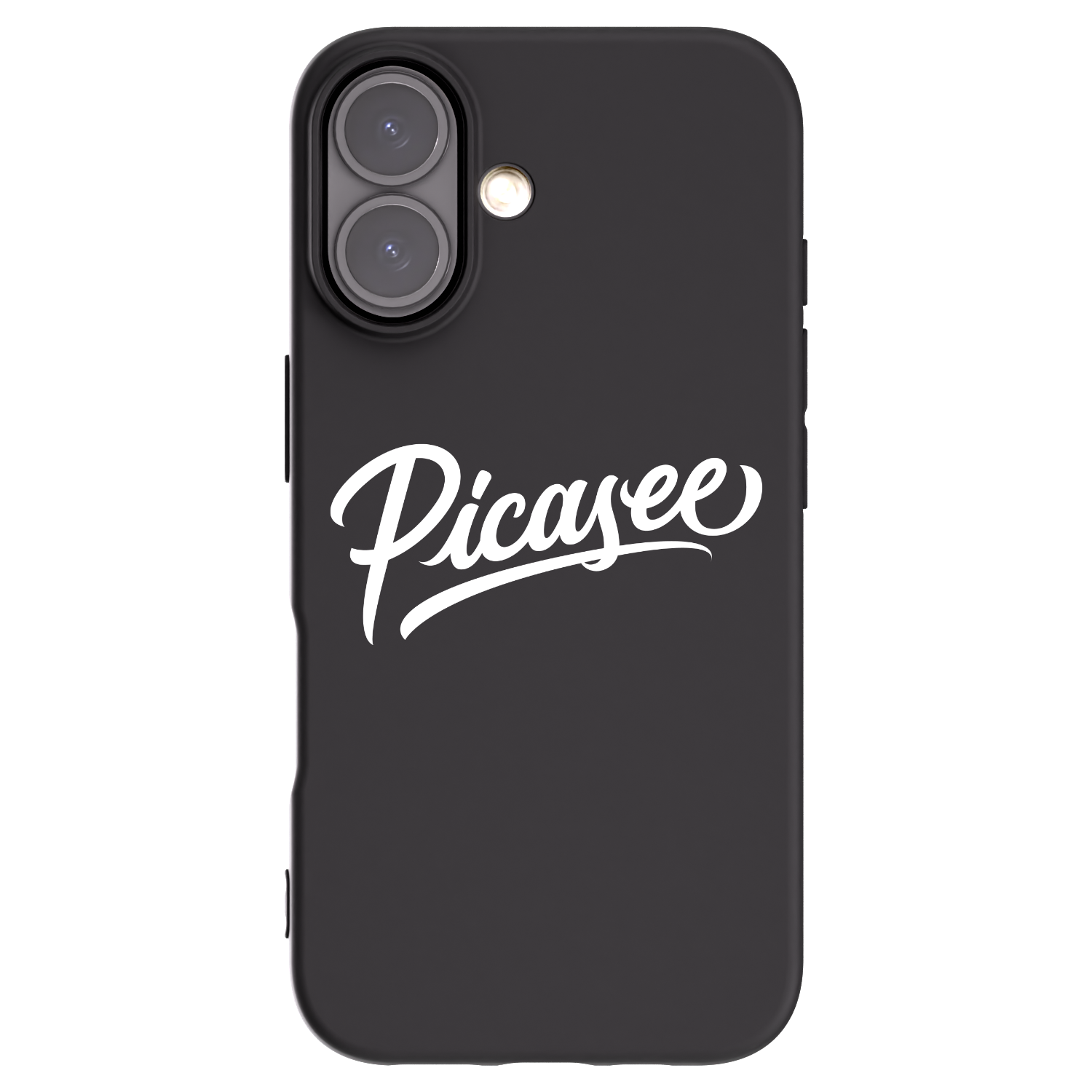 Picasee silikonový černý obal pro Apple iPhone 16 - Picasee - old logo - white