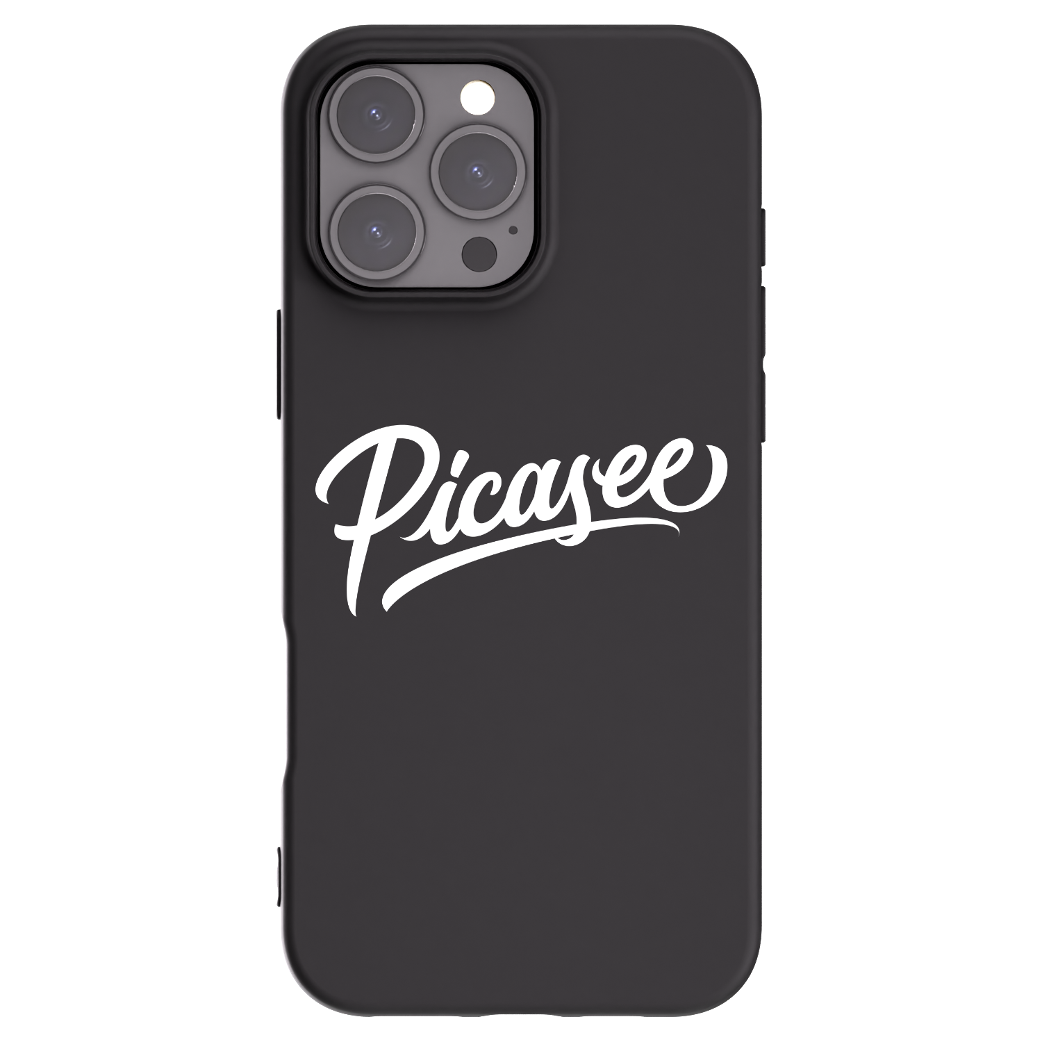 Picasee silikonový černý obal pro Apple iPhone 16 Pro Max - Picasee - old logo - white