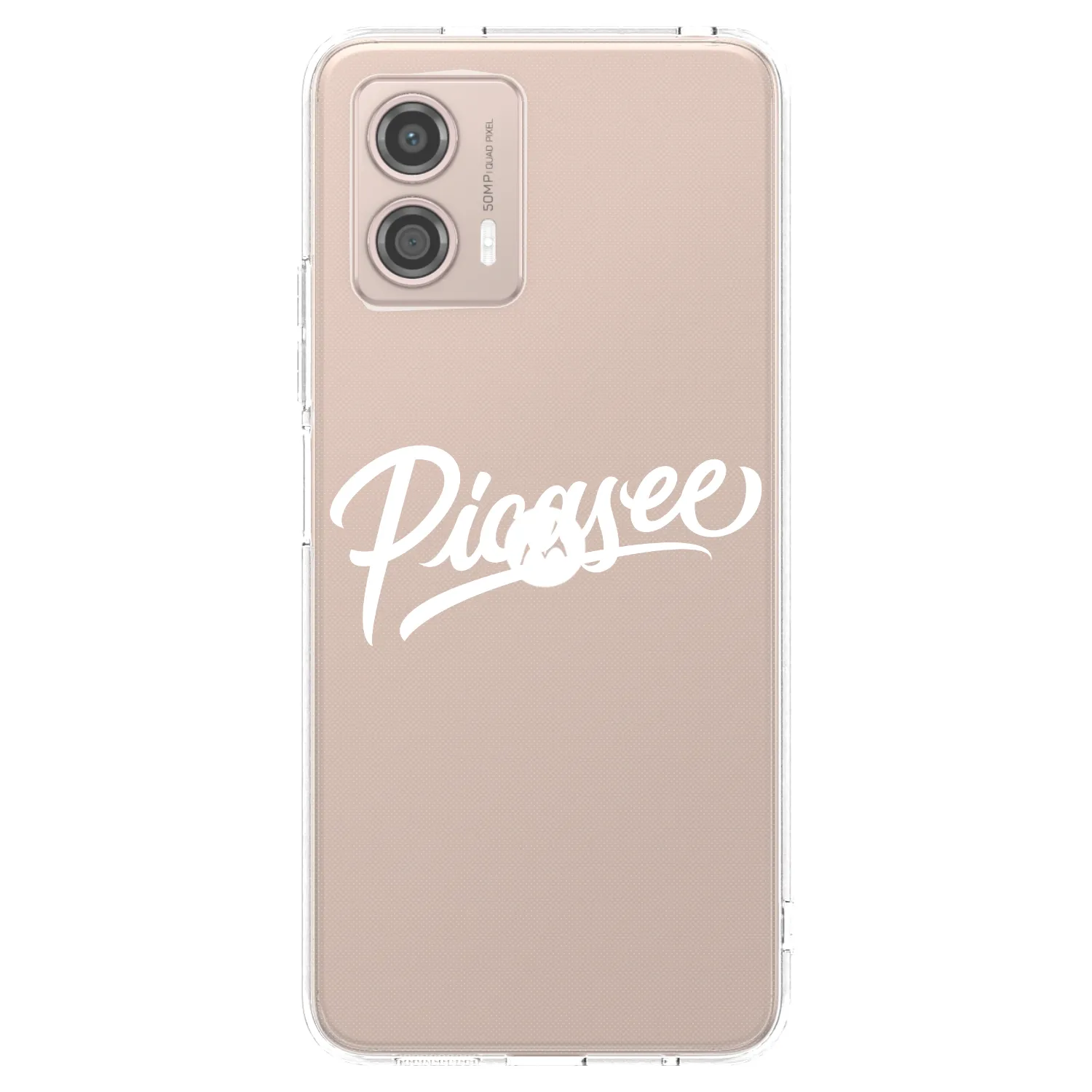 Picasee silikonový průhledný obal pro Motorola Moto G53 5G - Picasee - old logo - white